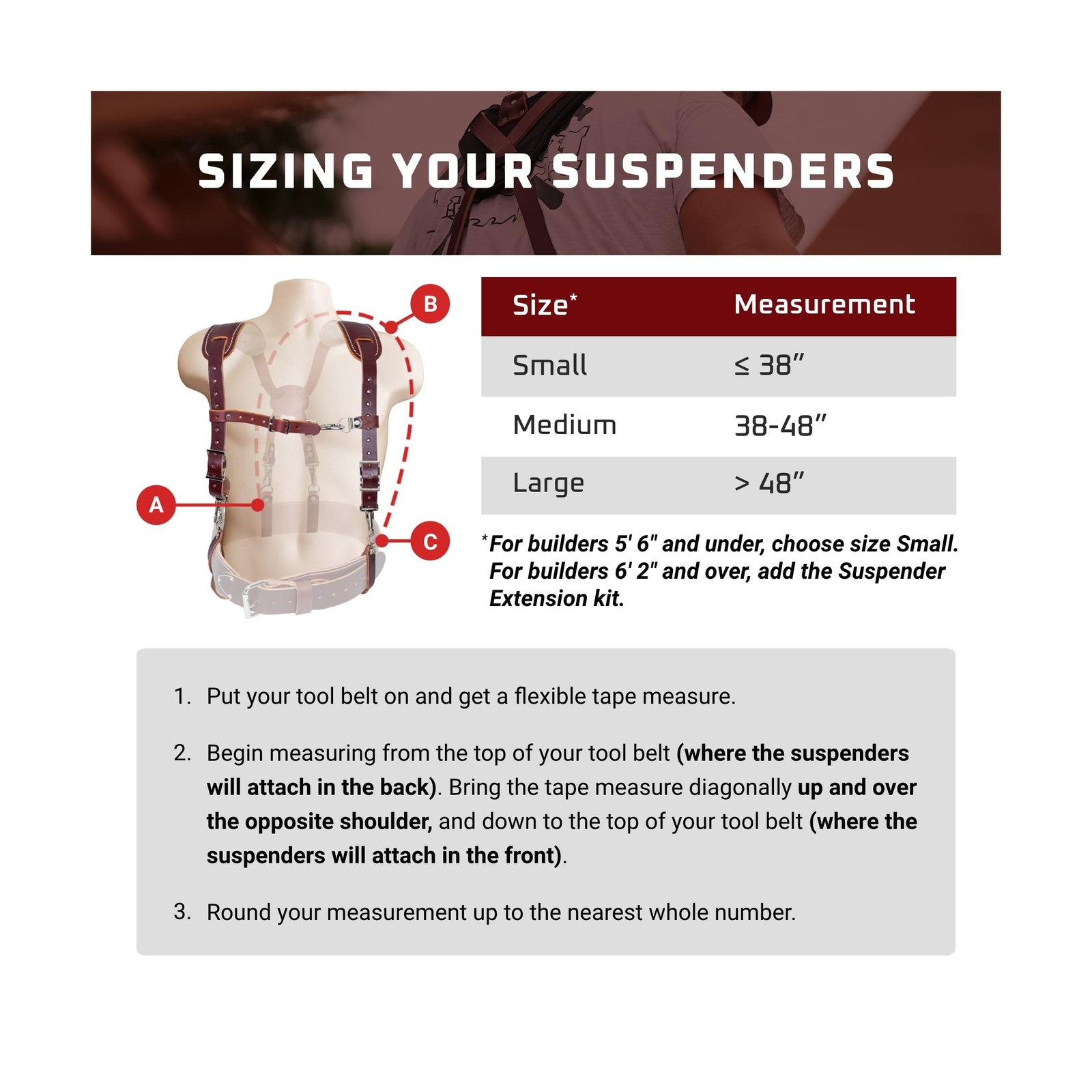 Occidental Leather Stronghold Suspension System – Comfortable, Secure Fit – I…
