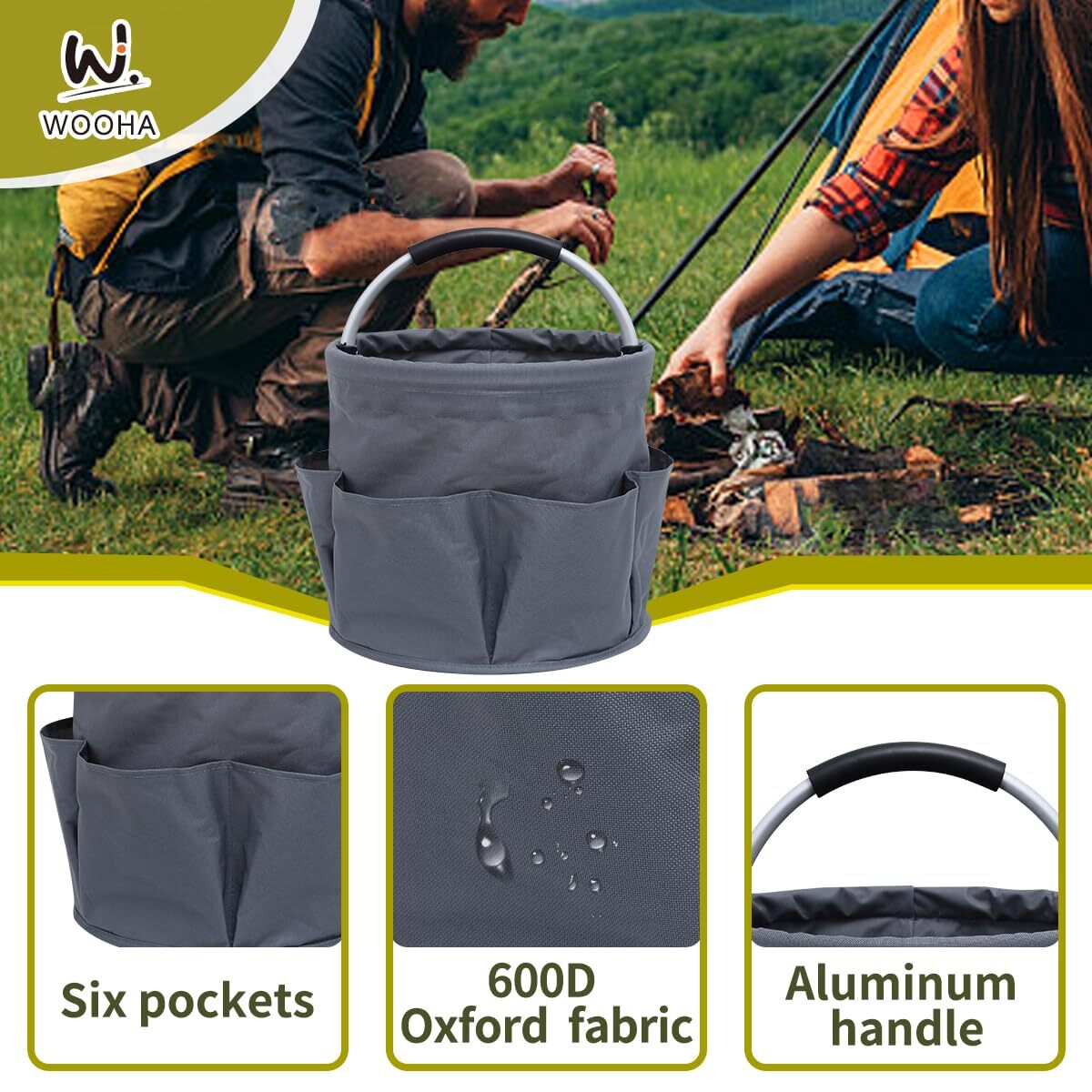 Tool Bag 17l Garden Tool Organizer Foldable Tool Storage Basket Outdoor Beach St