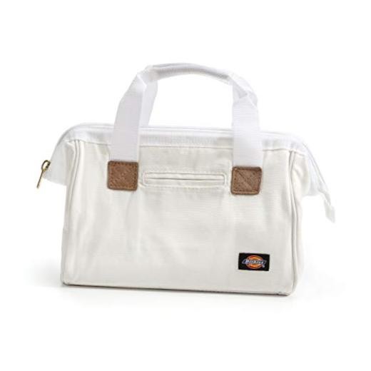 12-Inch Durable Canvas Work Bag for Painters, Carpenters, and Builders, White