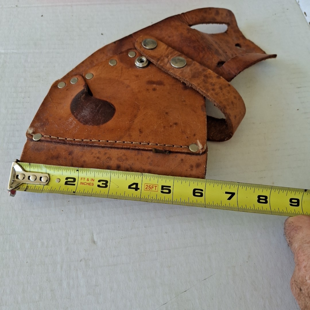 American Work Products Leather Tool Holster L-410 Used With Stains See Pics