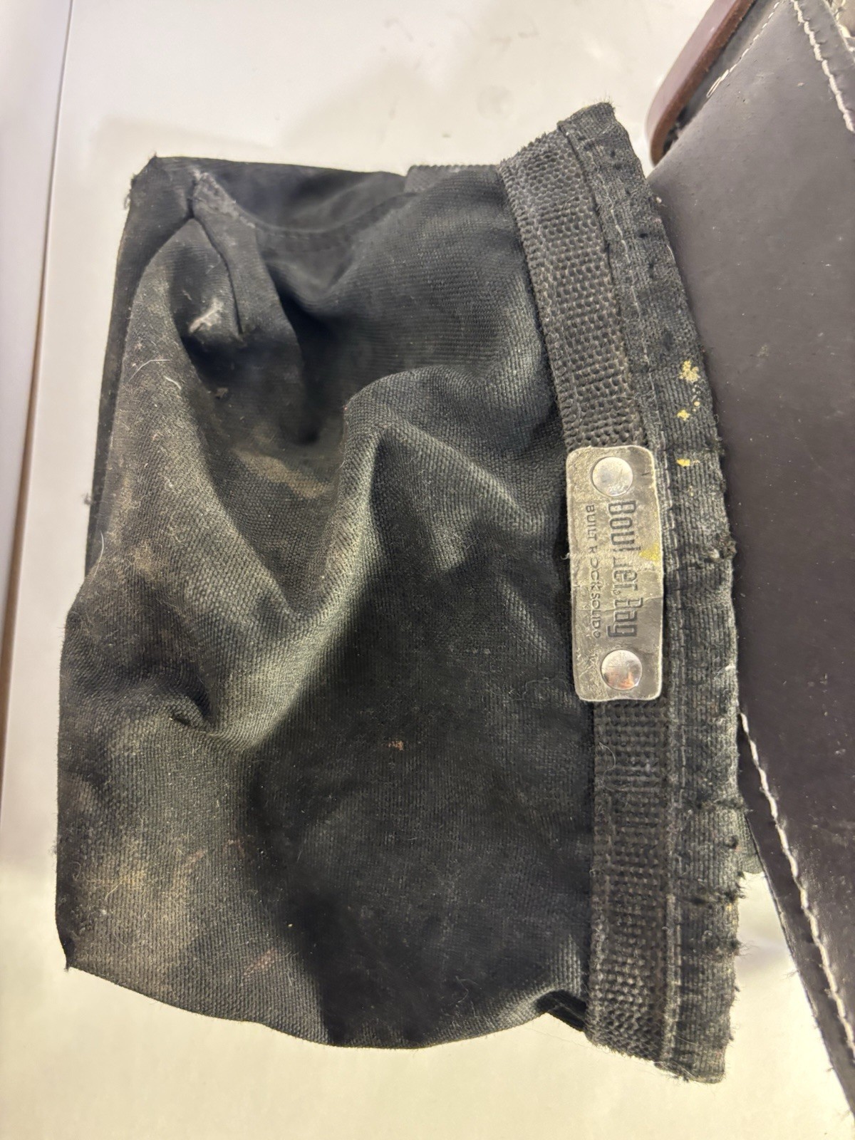 Vintage Awp Hp Heavy Duty Leather Tool Belt W/ Boulder Bag Pouchs Rig