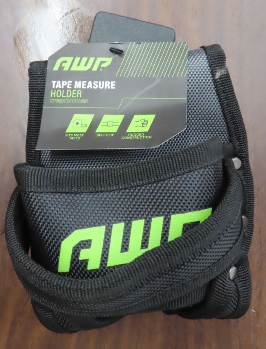 AWP Tape Measure Holder Pouch Belt Clip Rugged Construction New