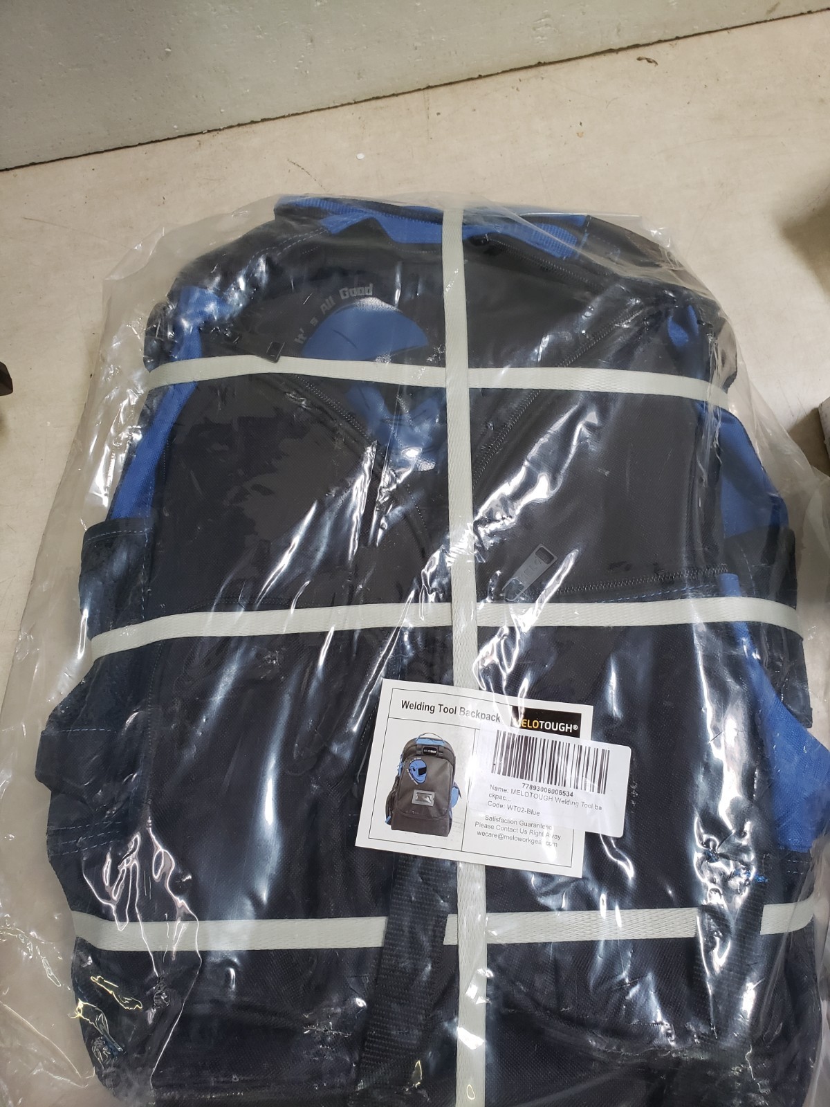 Melotough – Welding Tool Backpack – Black/Blue