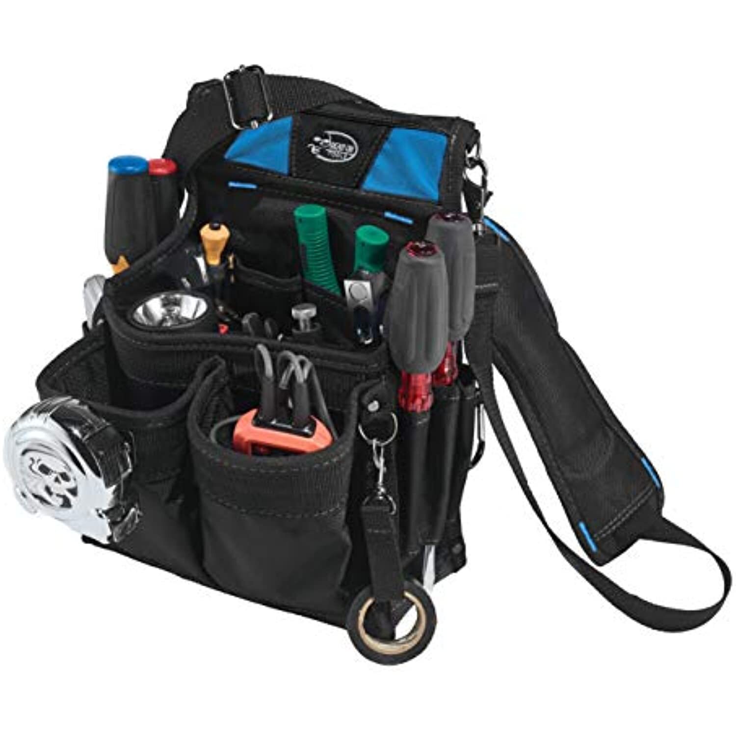 Dead On Tools HDP222496 Pro Electricians Professional Pouch, Black|black