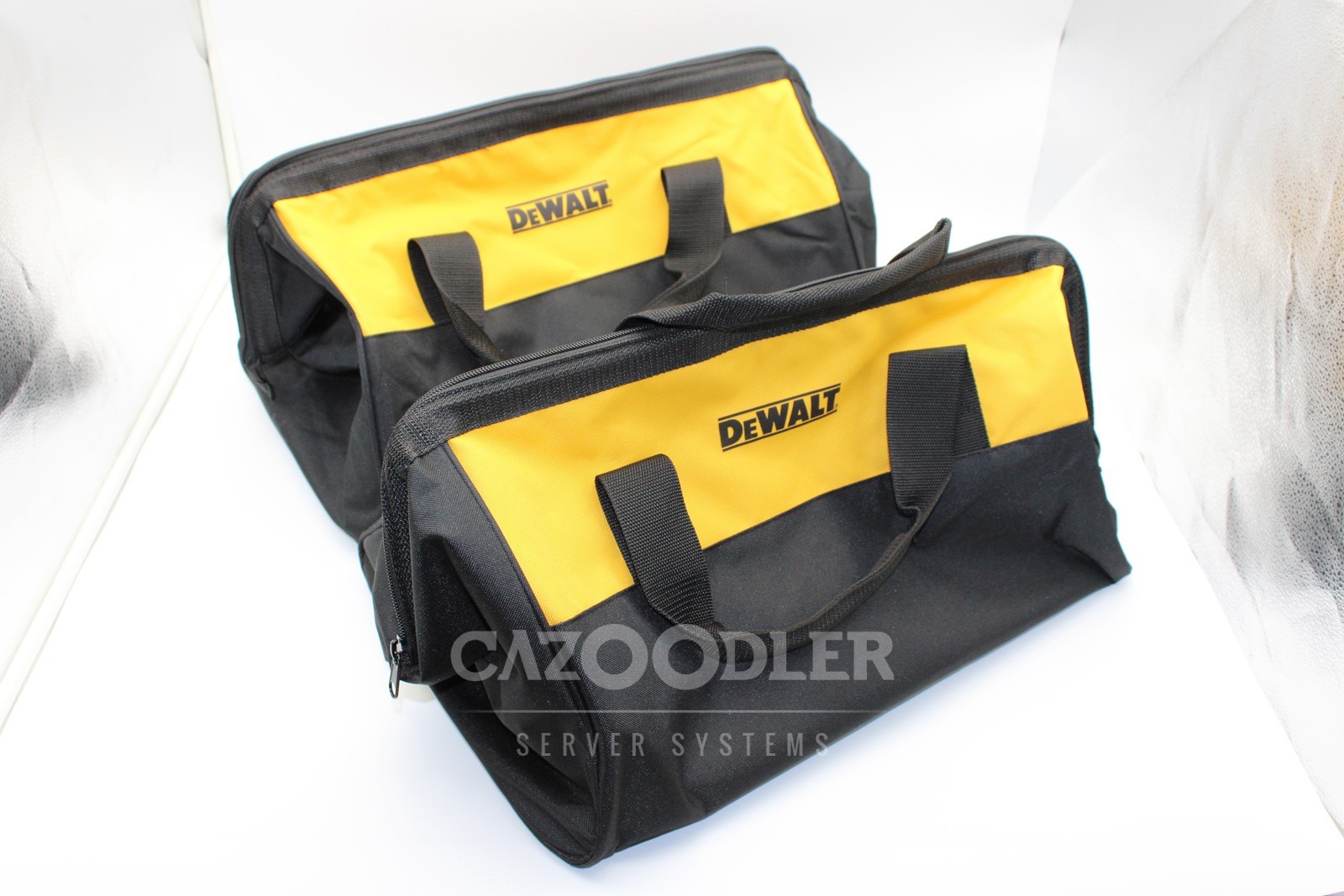 Set of 2 DEWALT Heavy Duty Ballistic Nylon 18.5″ Tool Bags DCBAG3 – Yellow/Black