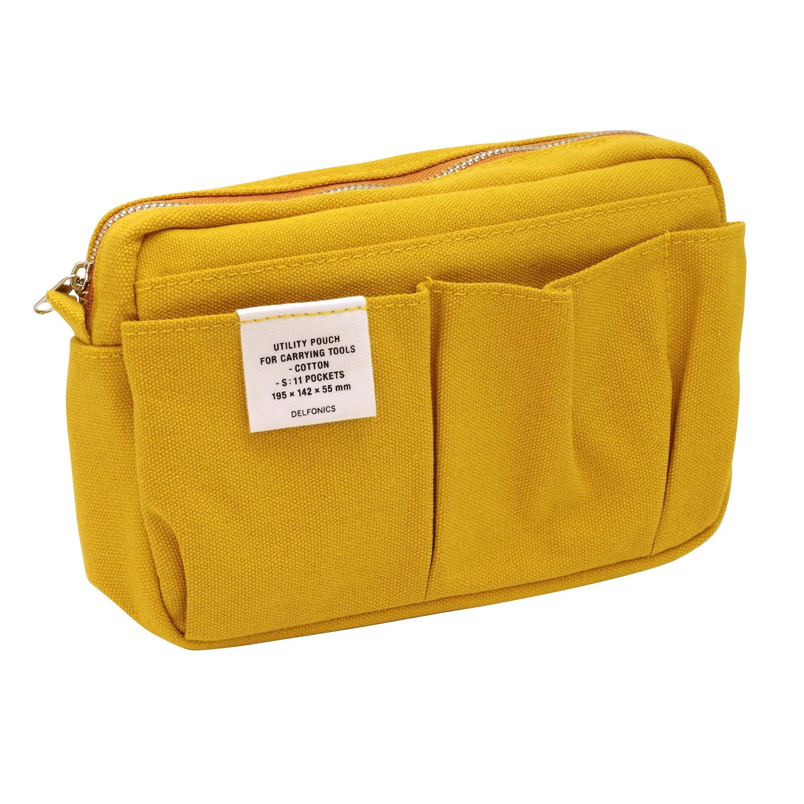 Inner Carrying Case Small Yellow Office Organizer Bag 7.7×5.5 Inch