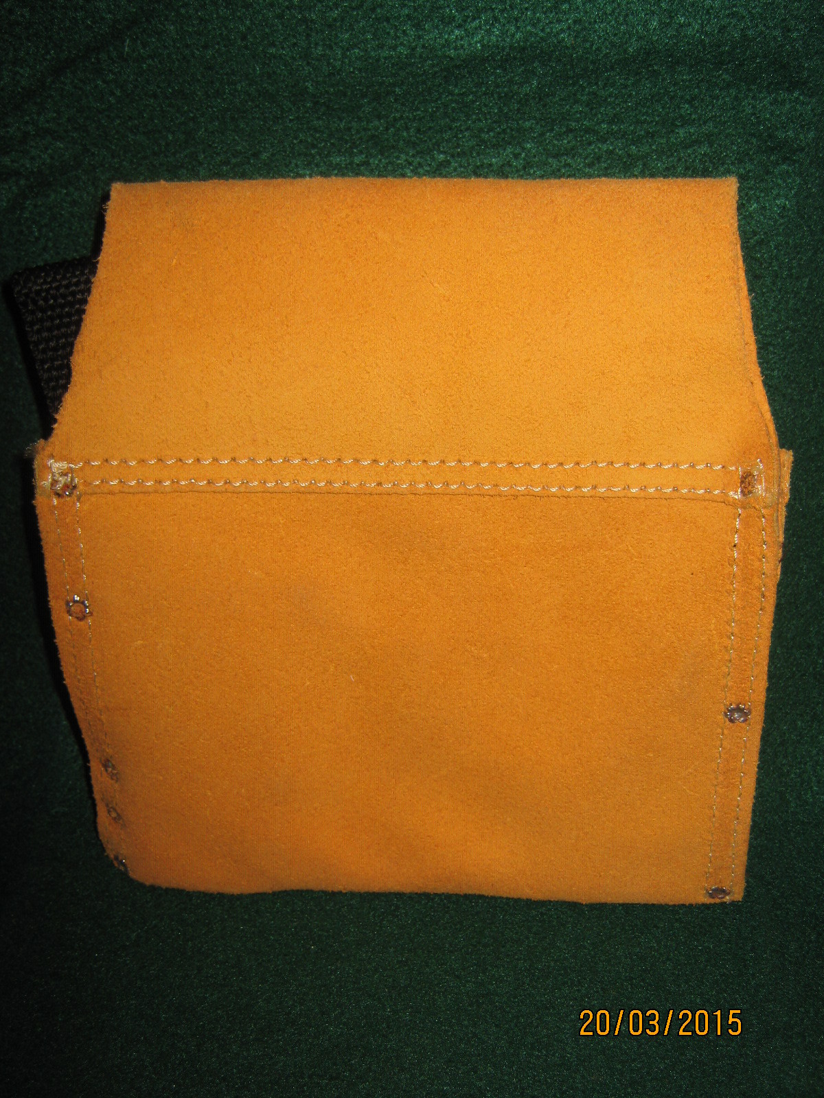 Carpenter’s Nail Pouch (8″ x 9″s) by Custom Leather Craft with Belt + New Tie