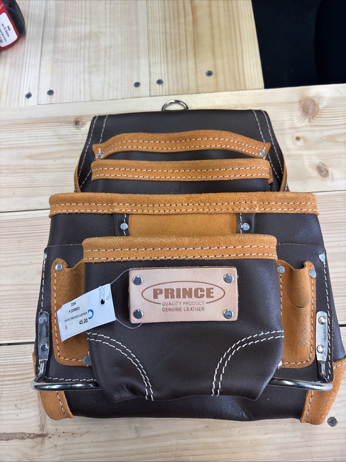 Prince 2HH Oil Thanned Leather Pouch P-2200BR2