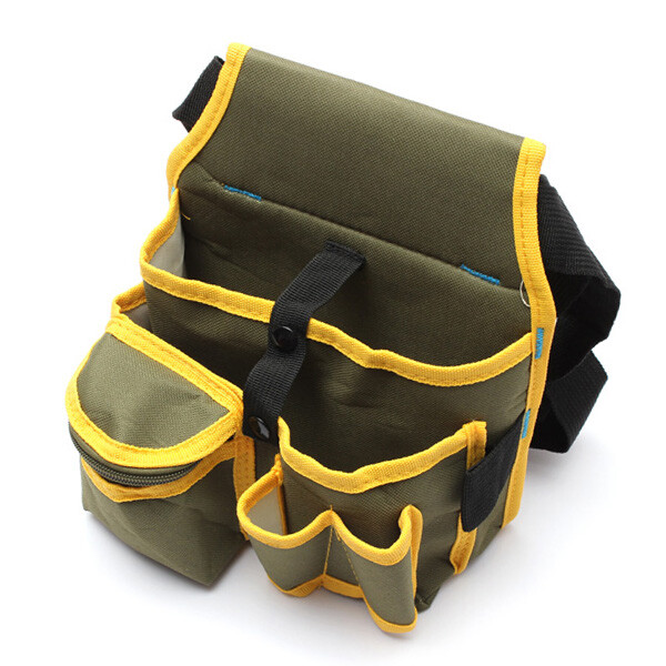 Electrician Tool Bag Waist Pocket Belt Canvas Hardware Toolkit Storage Pouch