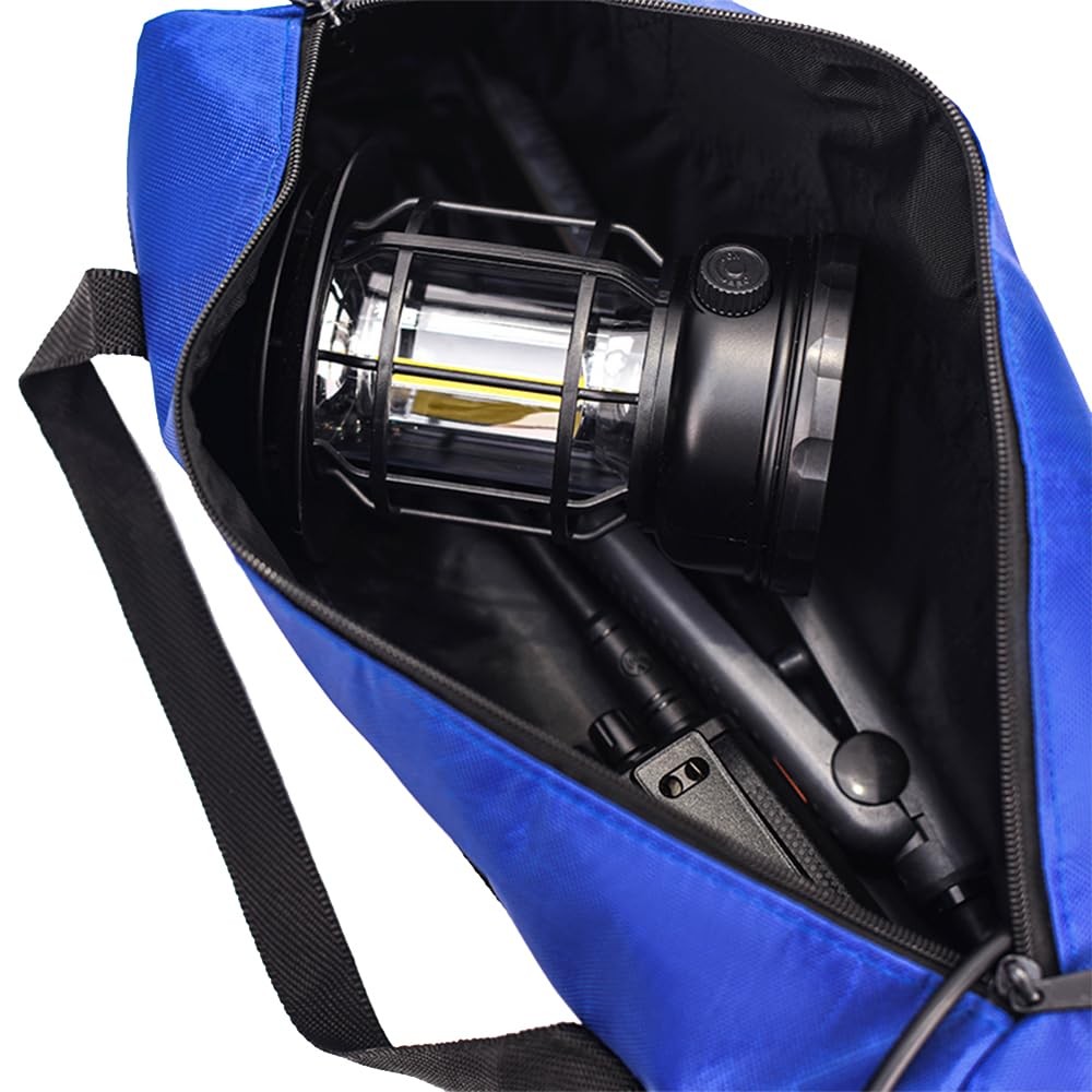 2 Pack Tool Bag with Zipper 15″ Utility Wide Mouth Heavy Duty Tool Storage Ba…