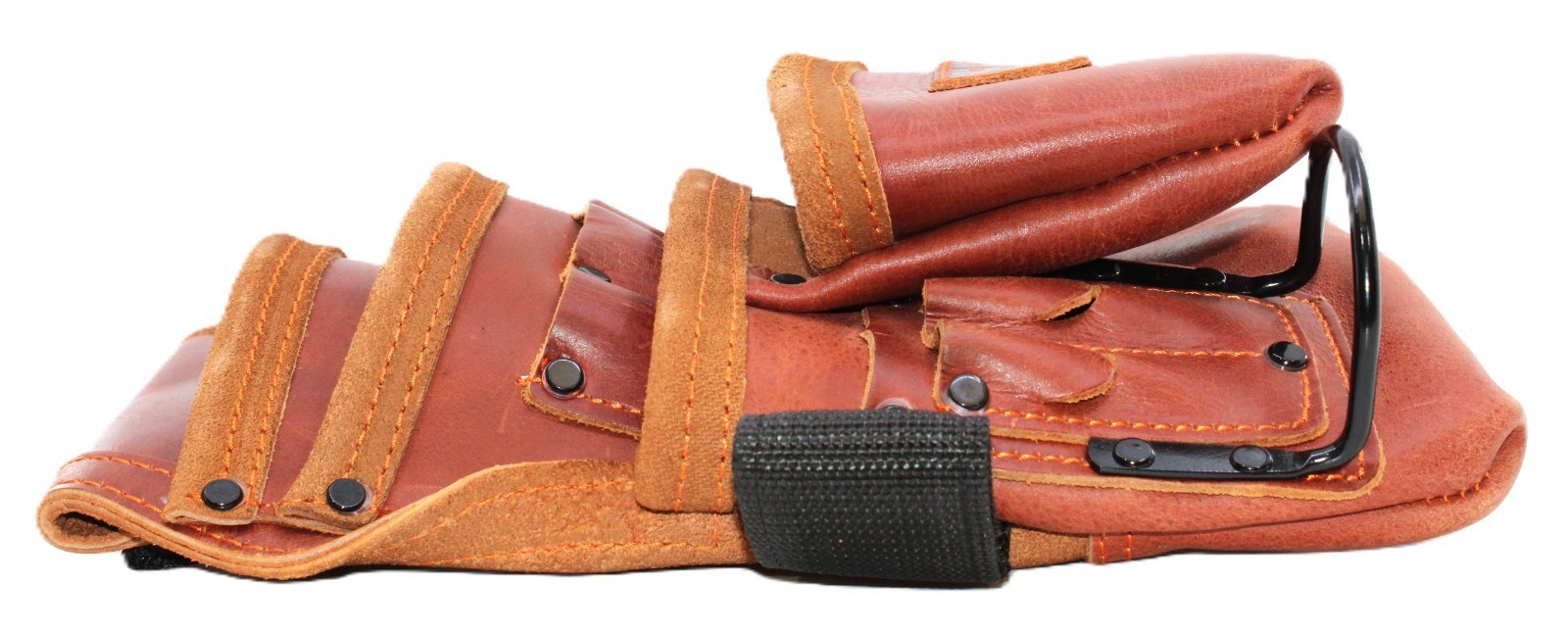 Heavy Duty Grain Leather Tool Pouch Set Carpenter Electrician Belt & Hooks