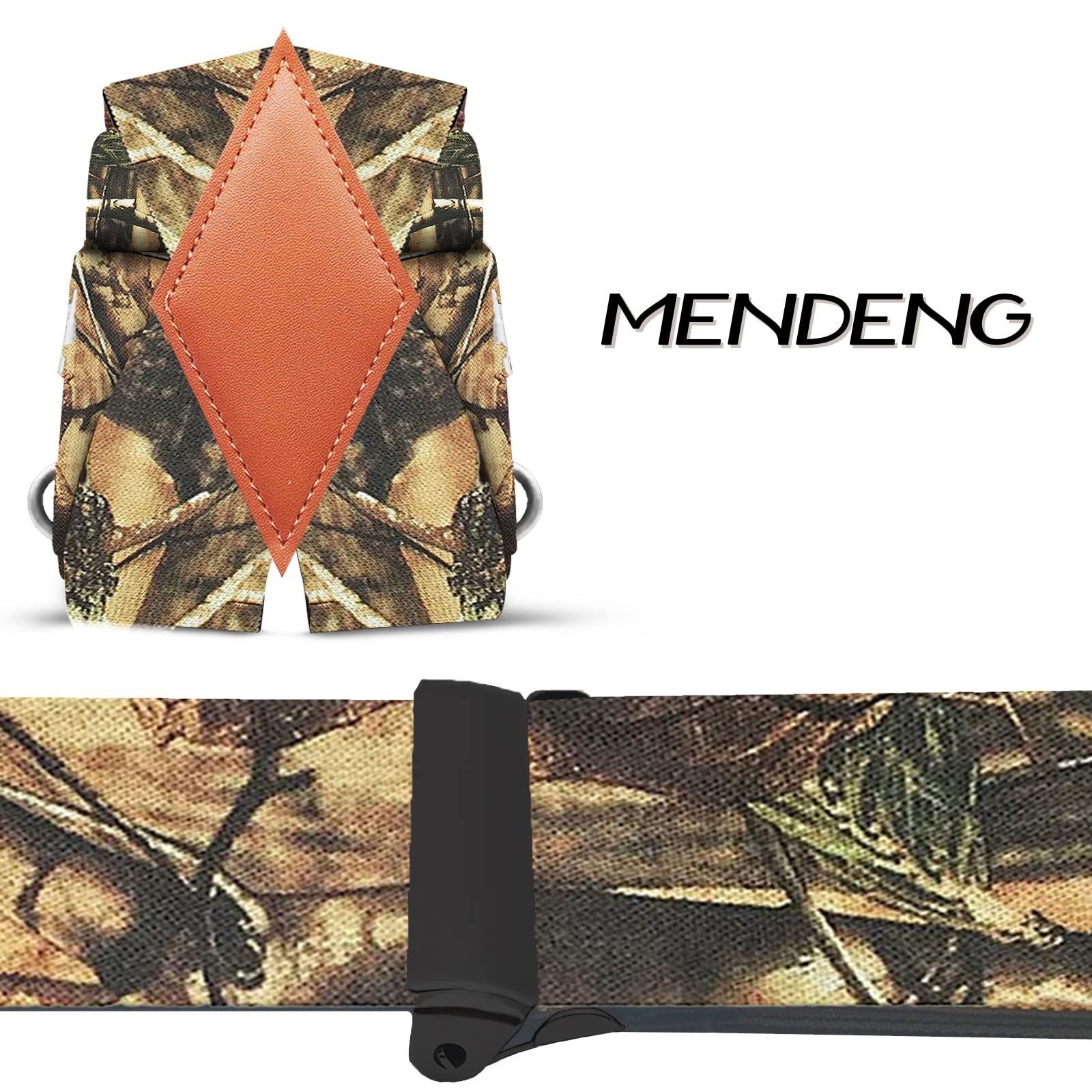 MENDENG Men’s Camouflage Clip-End One Size, B/Army Green/Black Clips