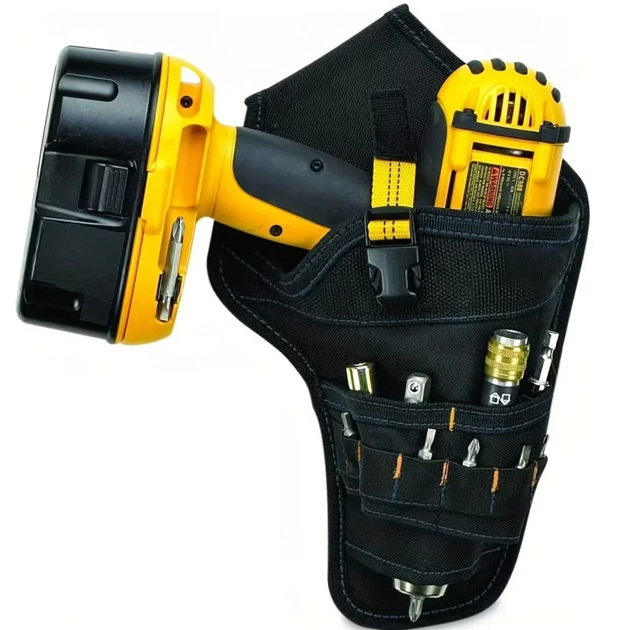 1pc Cordless Drill Holster with Metal Clip Single Hook Tool Organizer – NEW