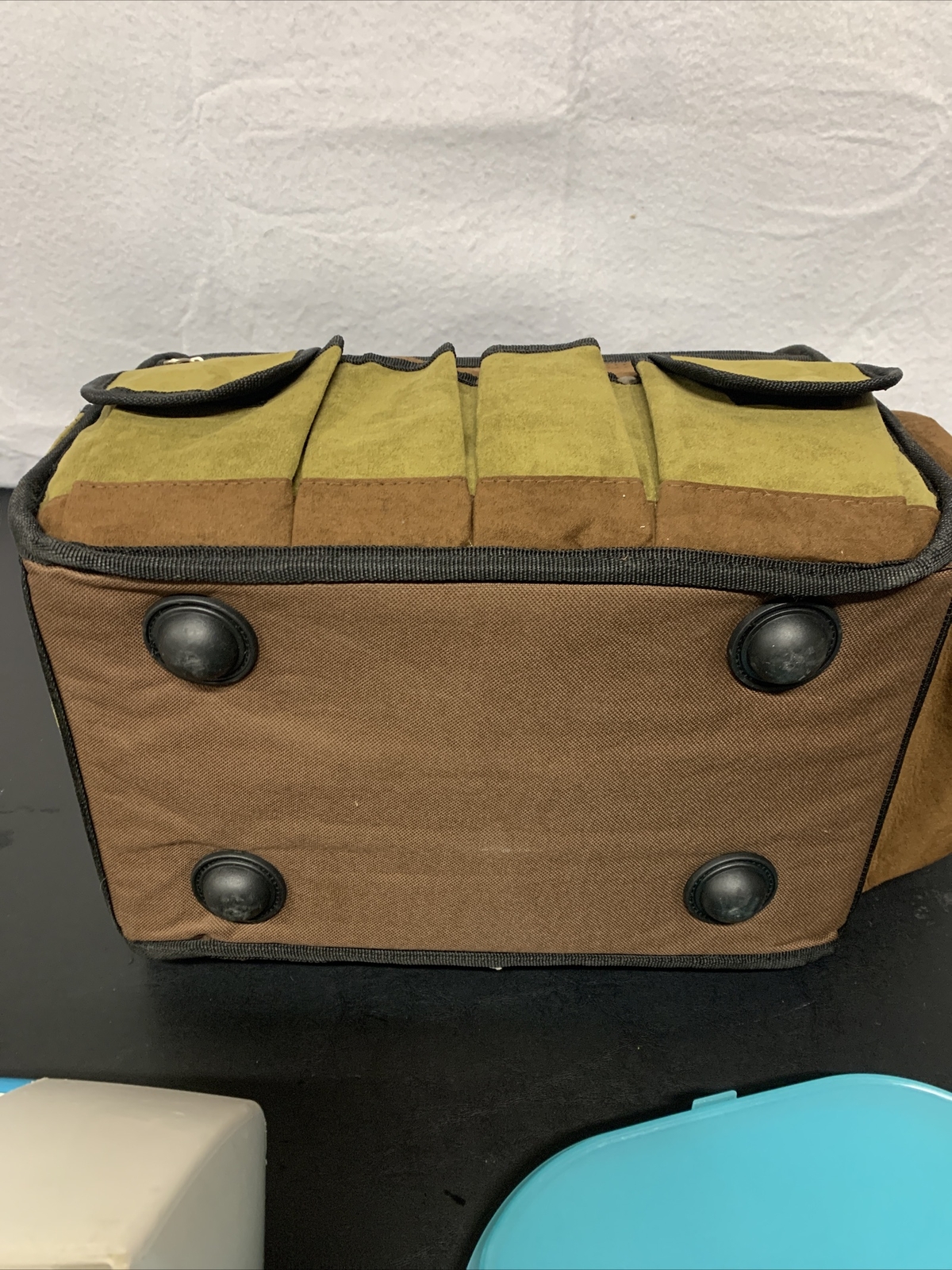 Portafolia Leather & Canvas Tool Cooler Carry Bag w/ Cooler VERY NICE!!!