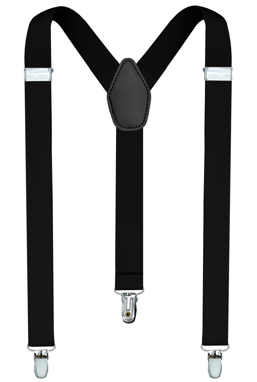 trilece Black Suspenders for Men – Mens Suspender, Adjustable One Size,