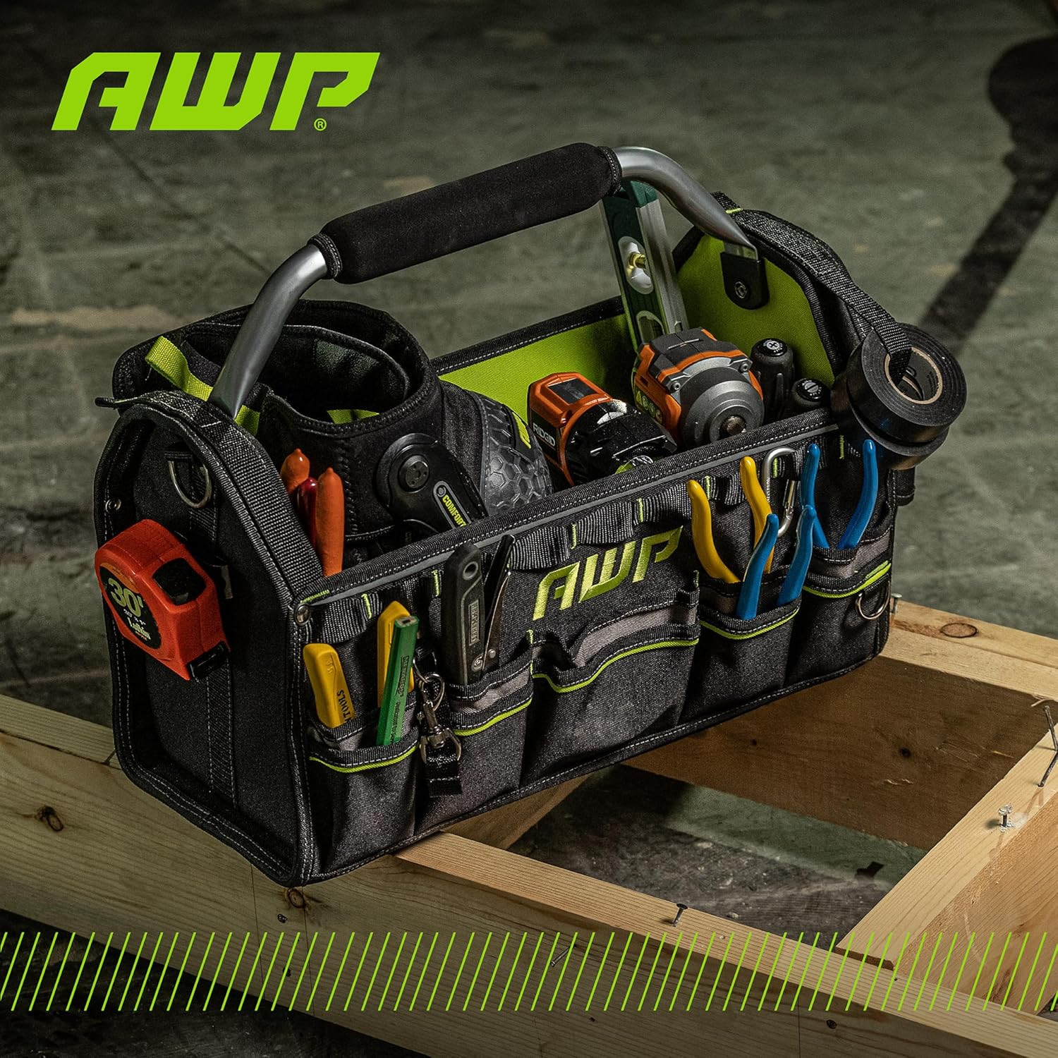 Tool Bags, Premium Tool Bag, Black, Durable Tool Tote, for Professionals and Con