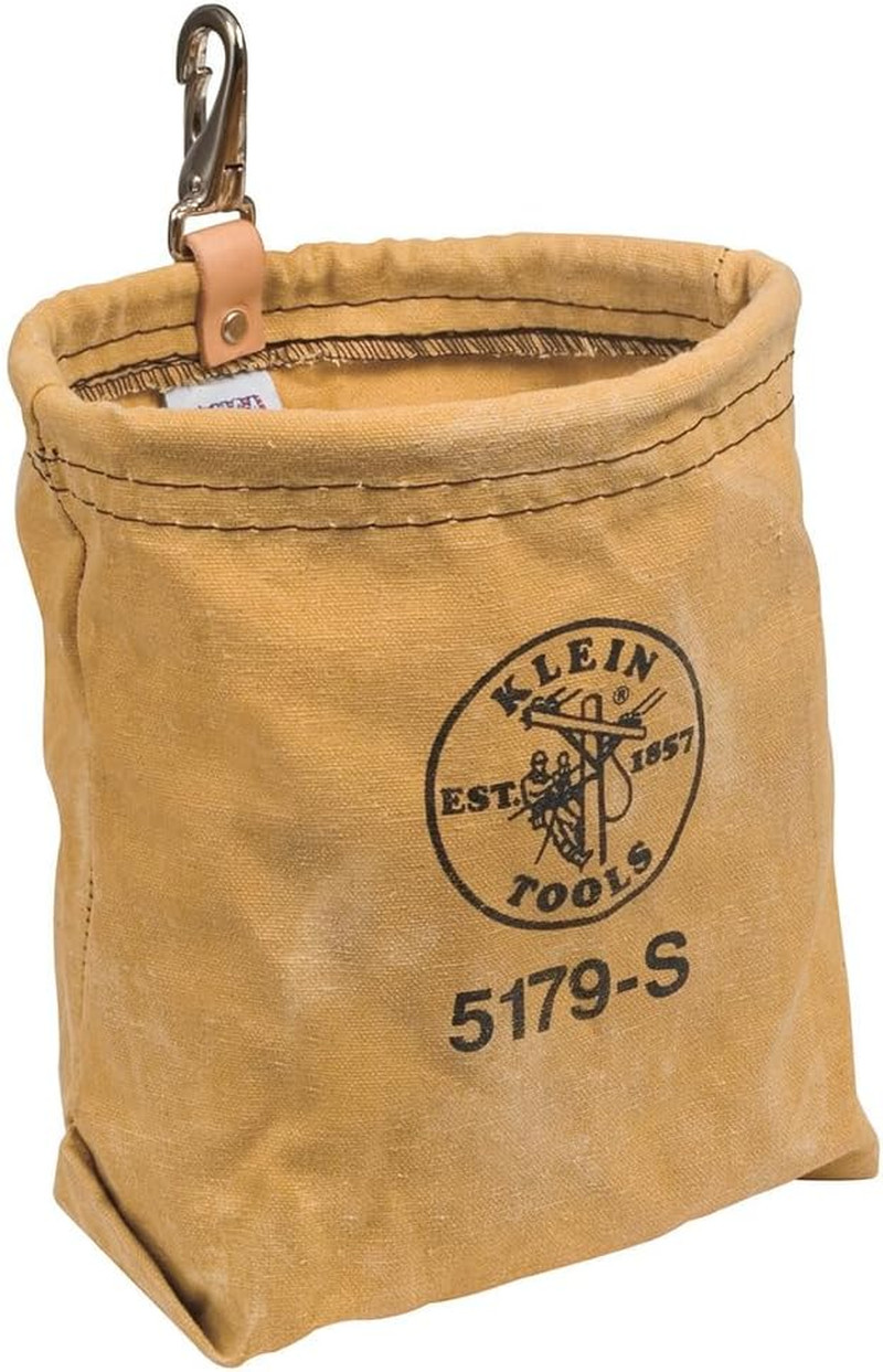 5179S Tool Pouch, Water-Repellent Tool Bag with Snap Clip Connection, Tough Canv