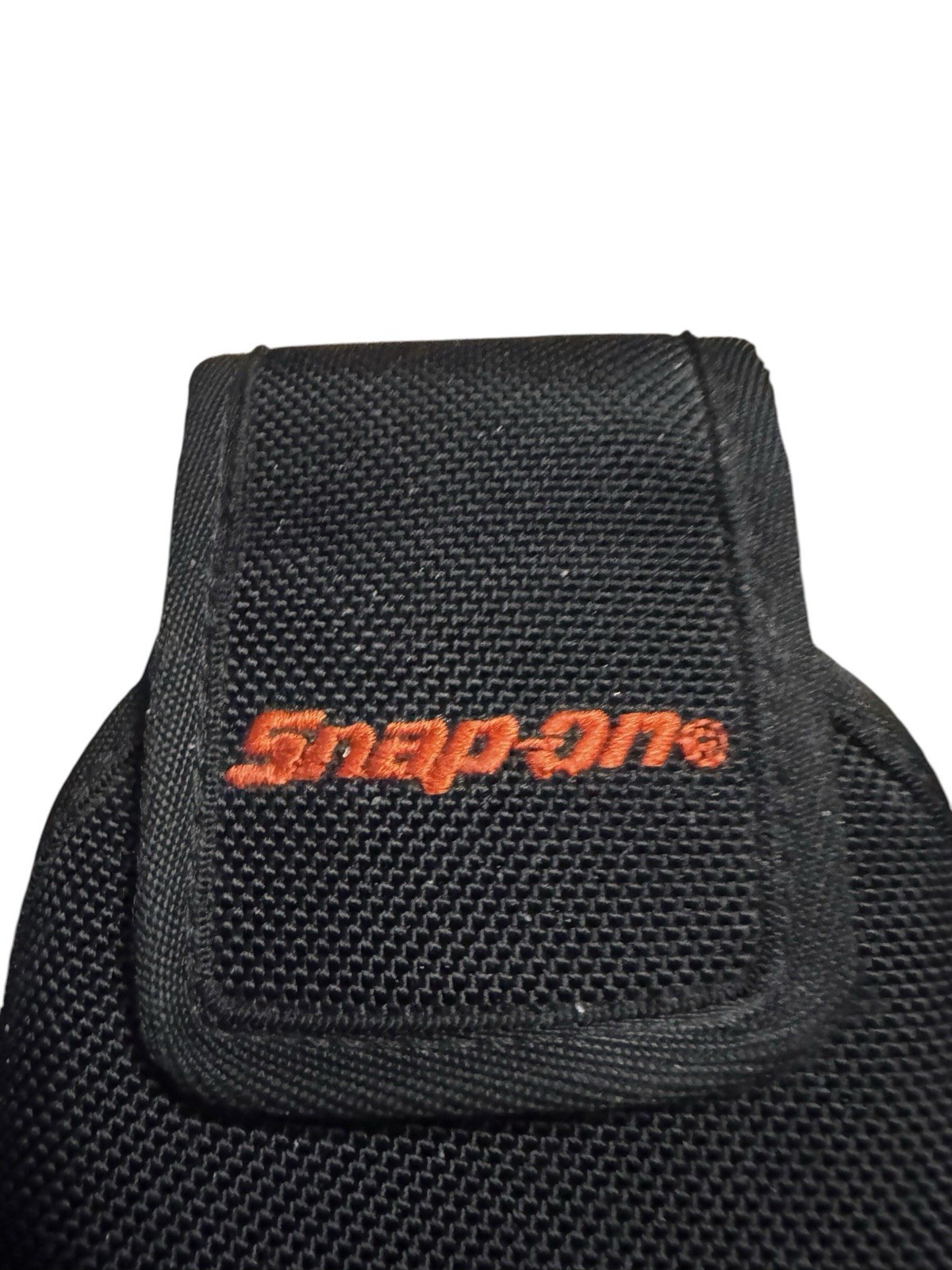 Snap-on Black Fabric PHONE CASE Tool PouchBelt Clip, Hook & Loop Closure LOOK !!