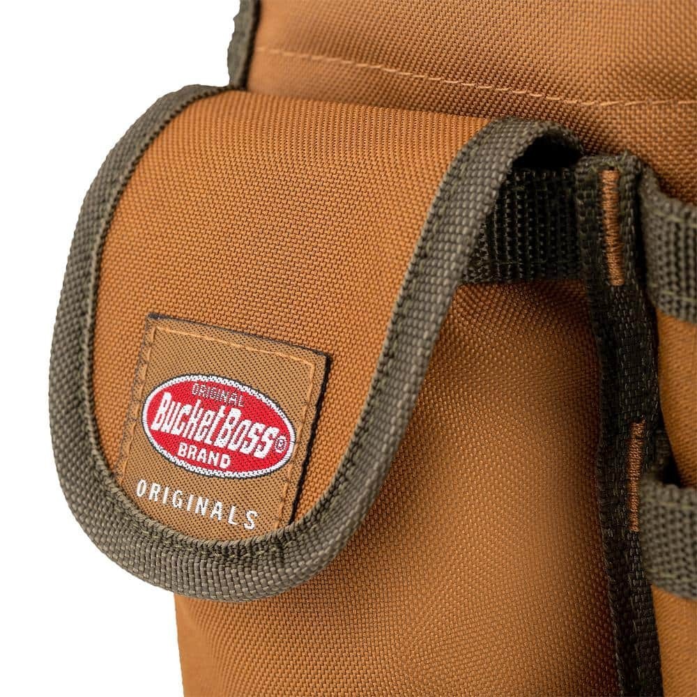 BUCKET BOSS Tool Organizer for 5 Gal. Bucket – Brown – 30 Storage Pockets