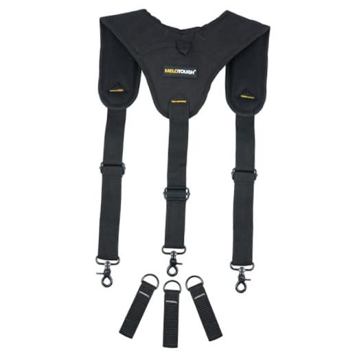 Tool Belt Suspender 3 point padded suspenders plus 3 pack 3 point support