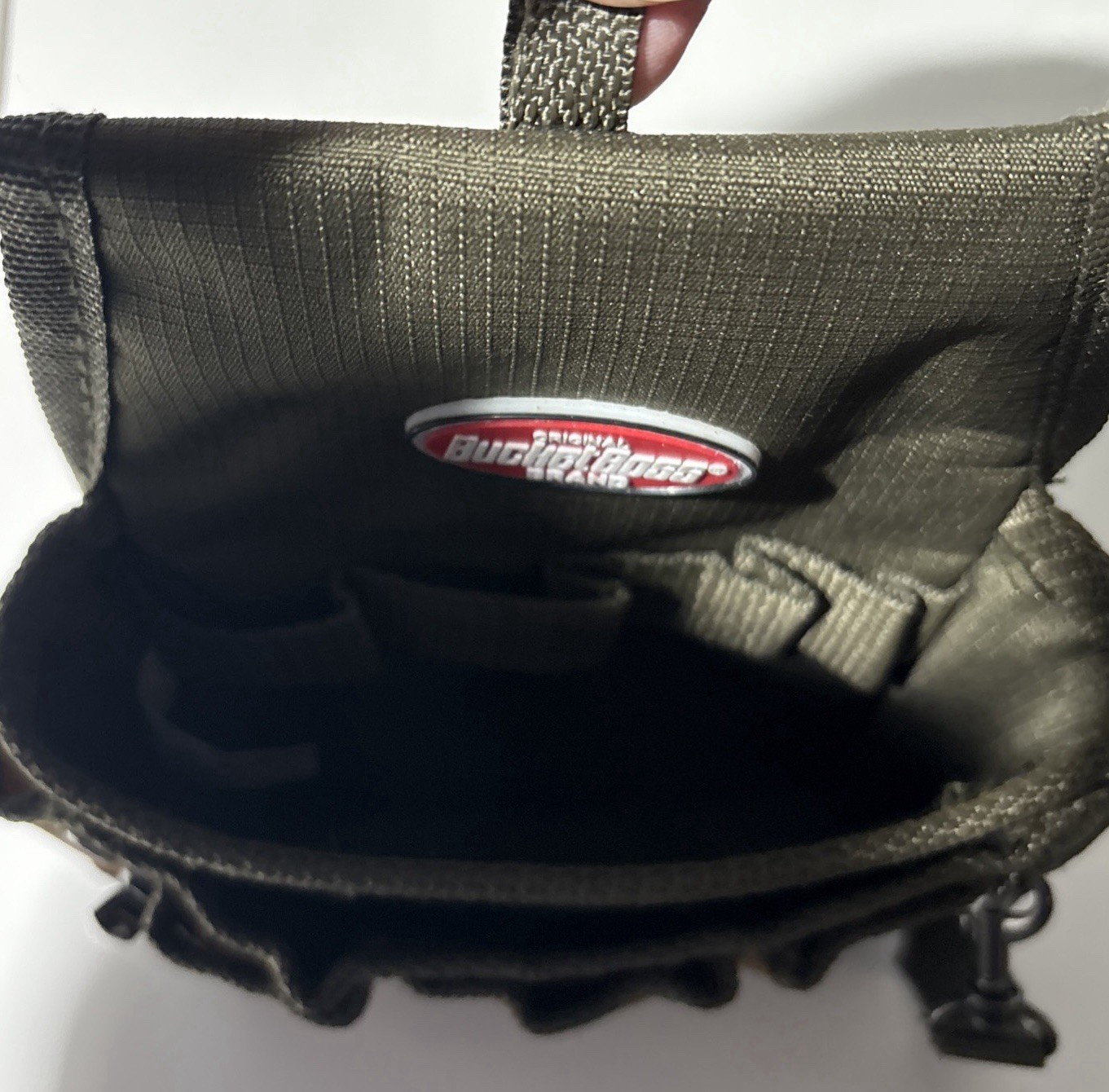 Bucket Boss 54140 RipStop Poly Tool Pouch with FlapFit: 9 Pockets & 8 Tool Loops