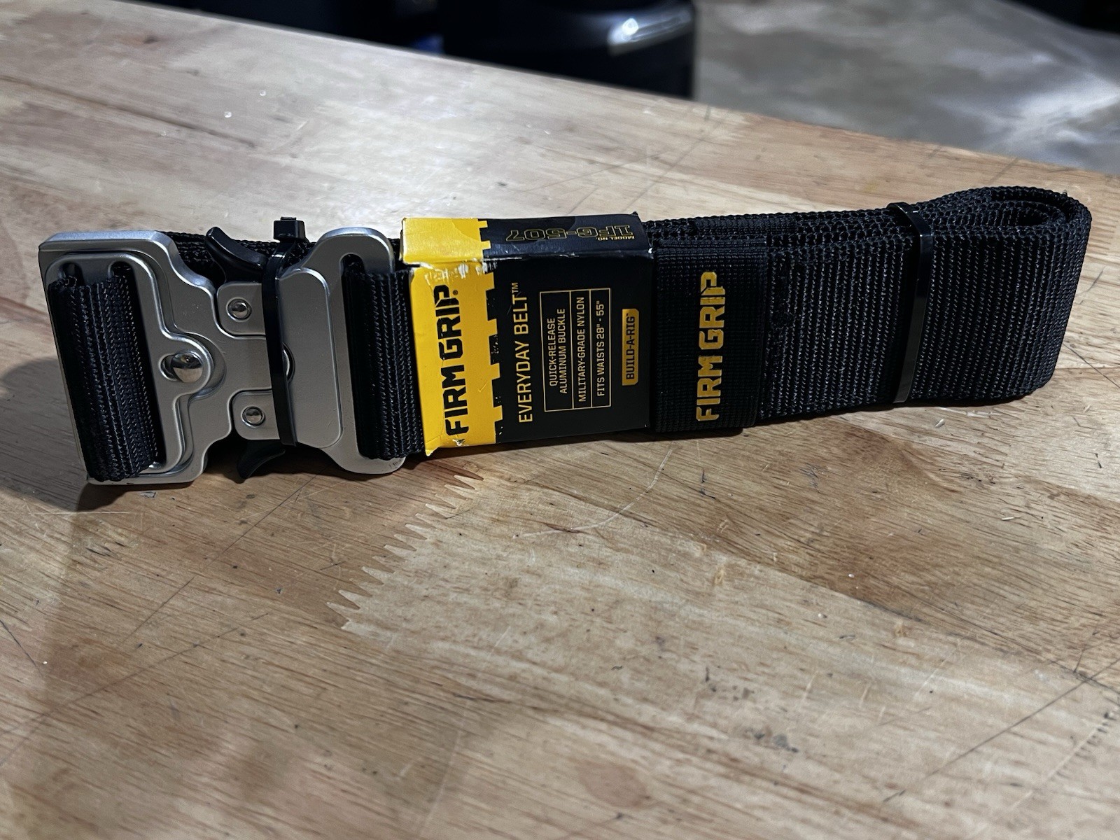 Tool Belt Work Waist Adjustable Heavy Duty Nylon Black Quick Release Jobsite