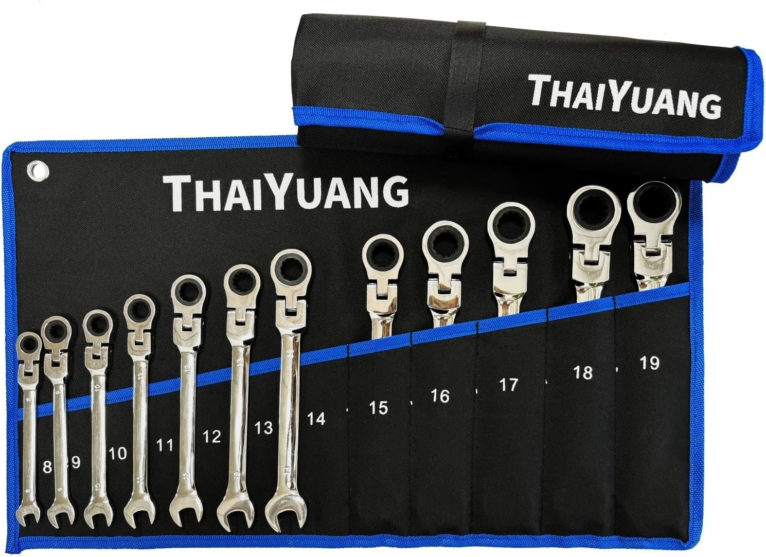 2-Pieces Wrench Roll Up Pouch, Heavy Duty Canvas Tool Bag Tool Organizer Bag …
