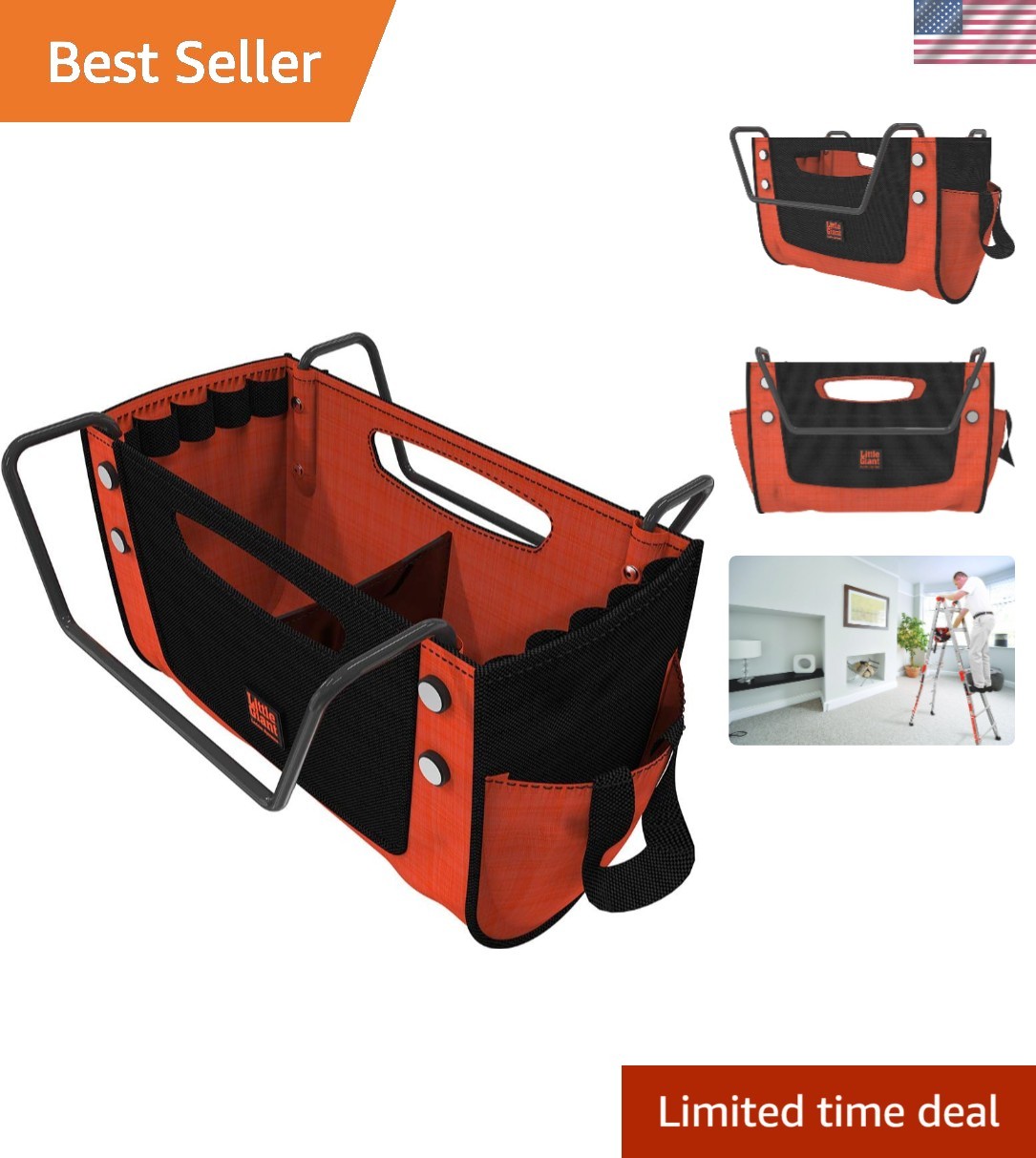 Ladders, Cargo Hold Tool Pouch, Ladder Accessory, Nylon, 15040-001