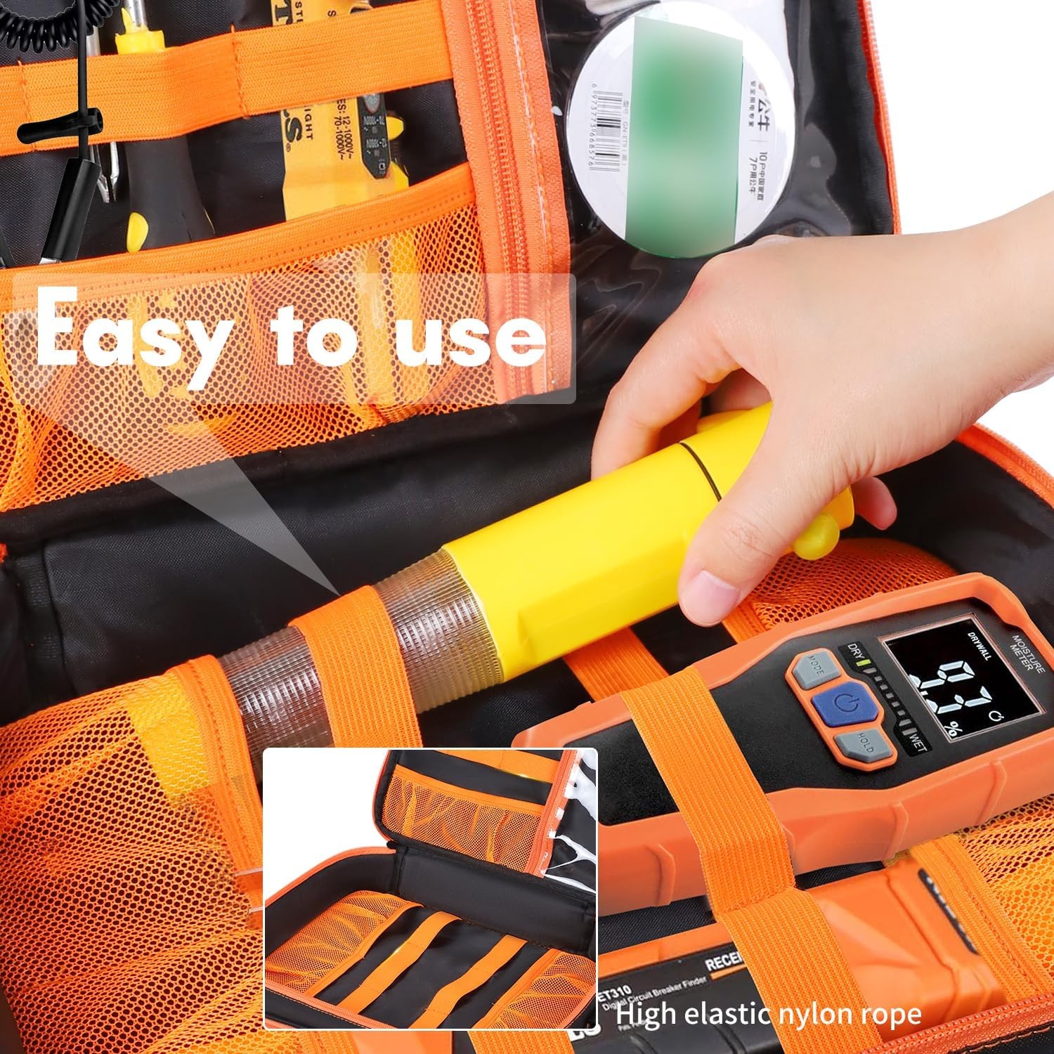 Storage Bag Compatible with Klein Tools ET310 AC Circuit Breaker, GFCI…