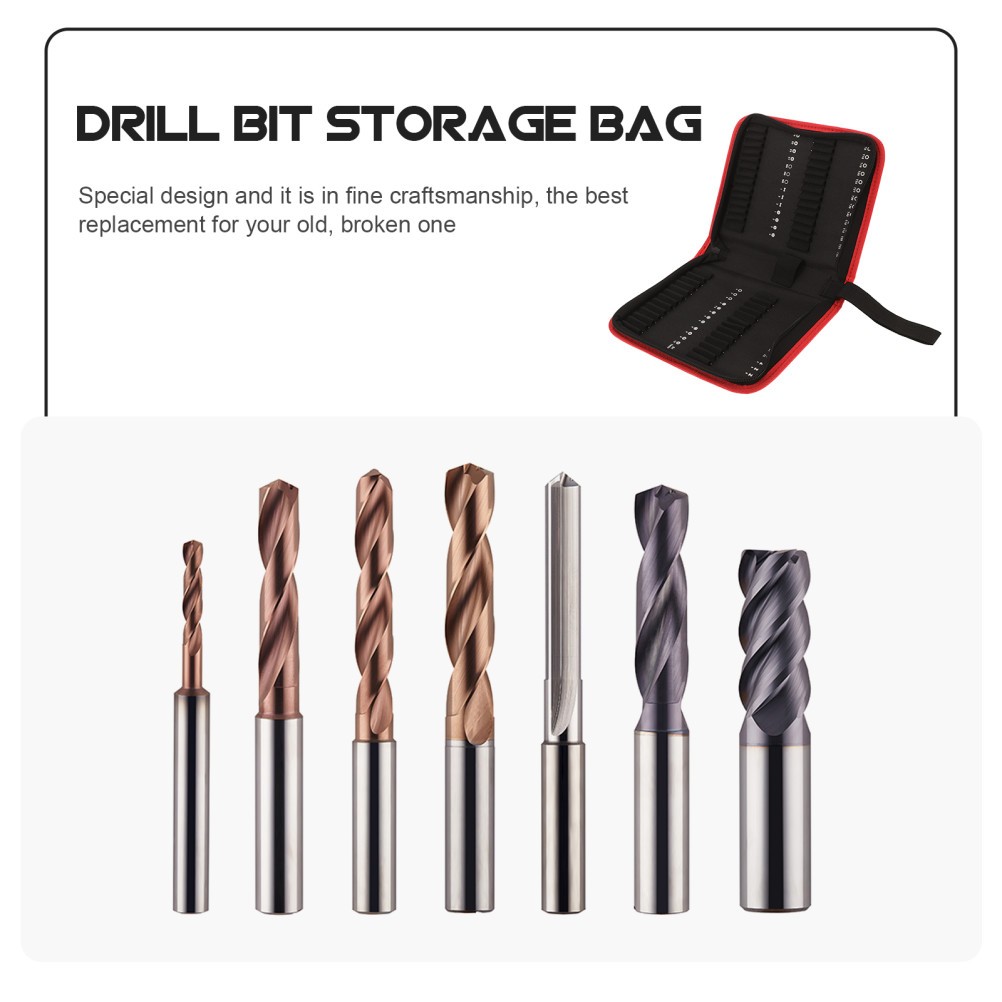 55Pcs Heavy Duty Oxford Cloth Utility Tool Bag with Handle for Easy Carry Black