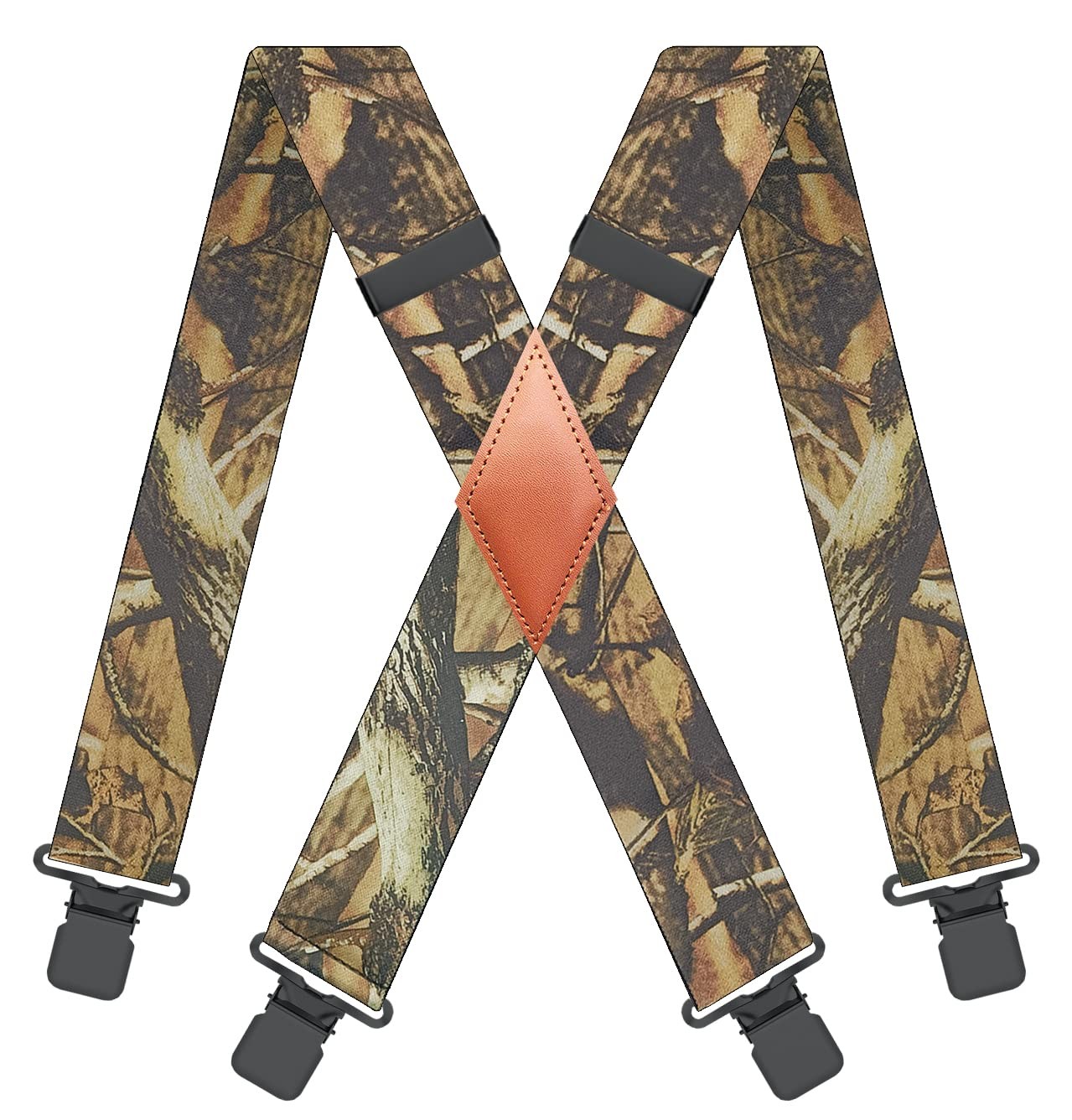 MENDENG Men’s Camouflage Clip-End One Size, B/Army Green/Black Clips