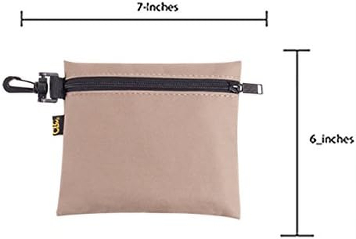 CLC Custom Leathercraft 1100 Multi-Purpose Clip-On Zippered Poly Bags, 3 Pack