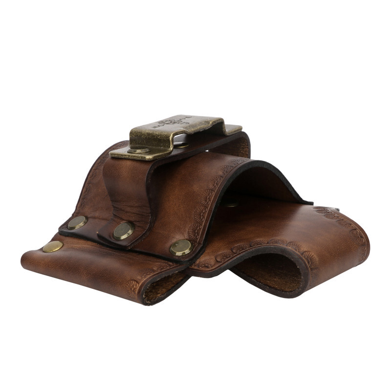Leather 3-in-1 Tools Belt Carry Pouch Hammer Hanger Tape Measure Holder-TOURBON