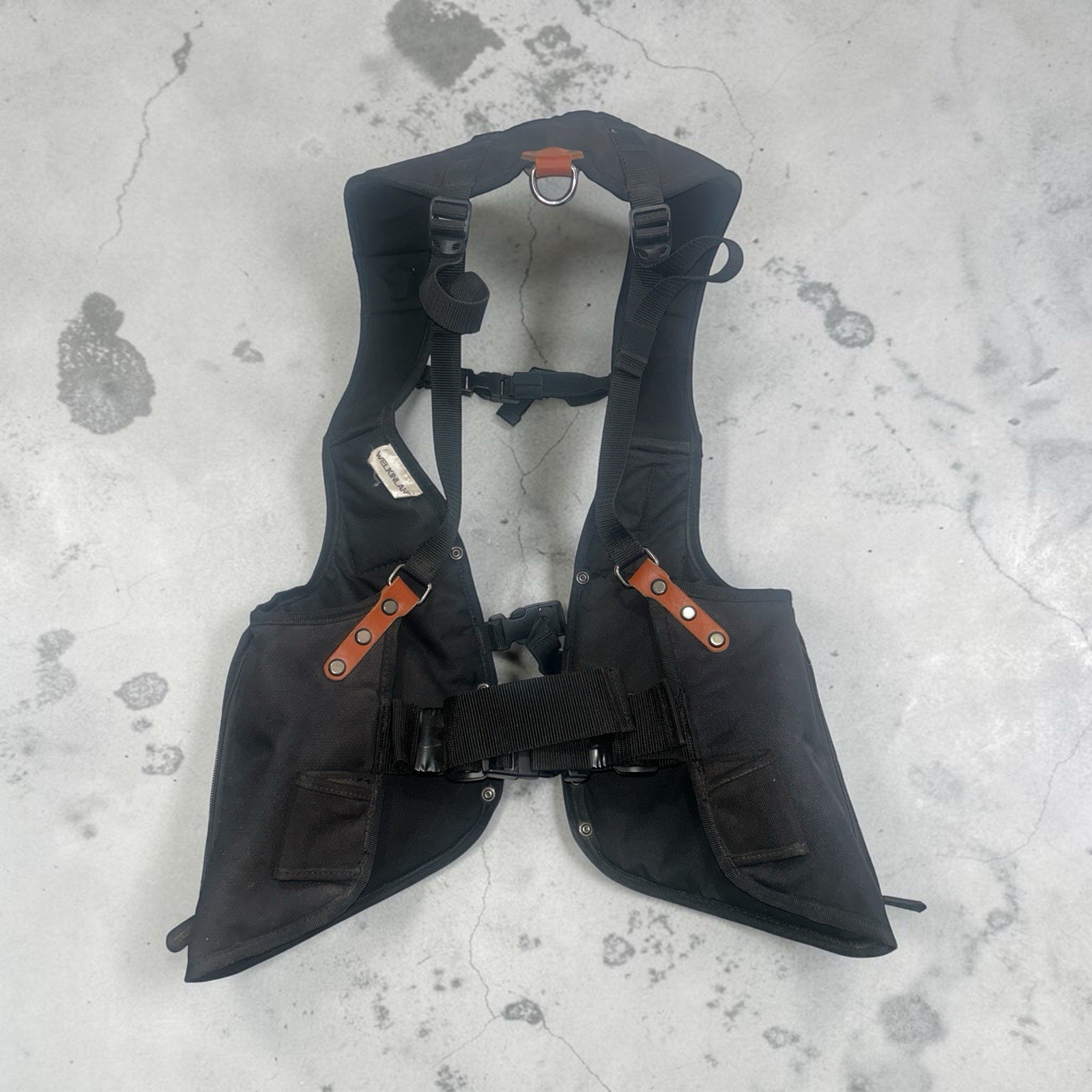 WELKINLAND Adjustable Tool belt Vest for men with Attached Suspenders