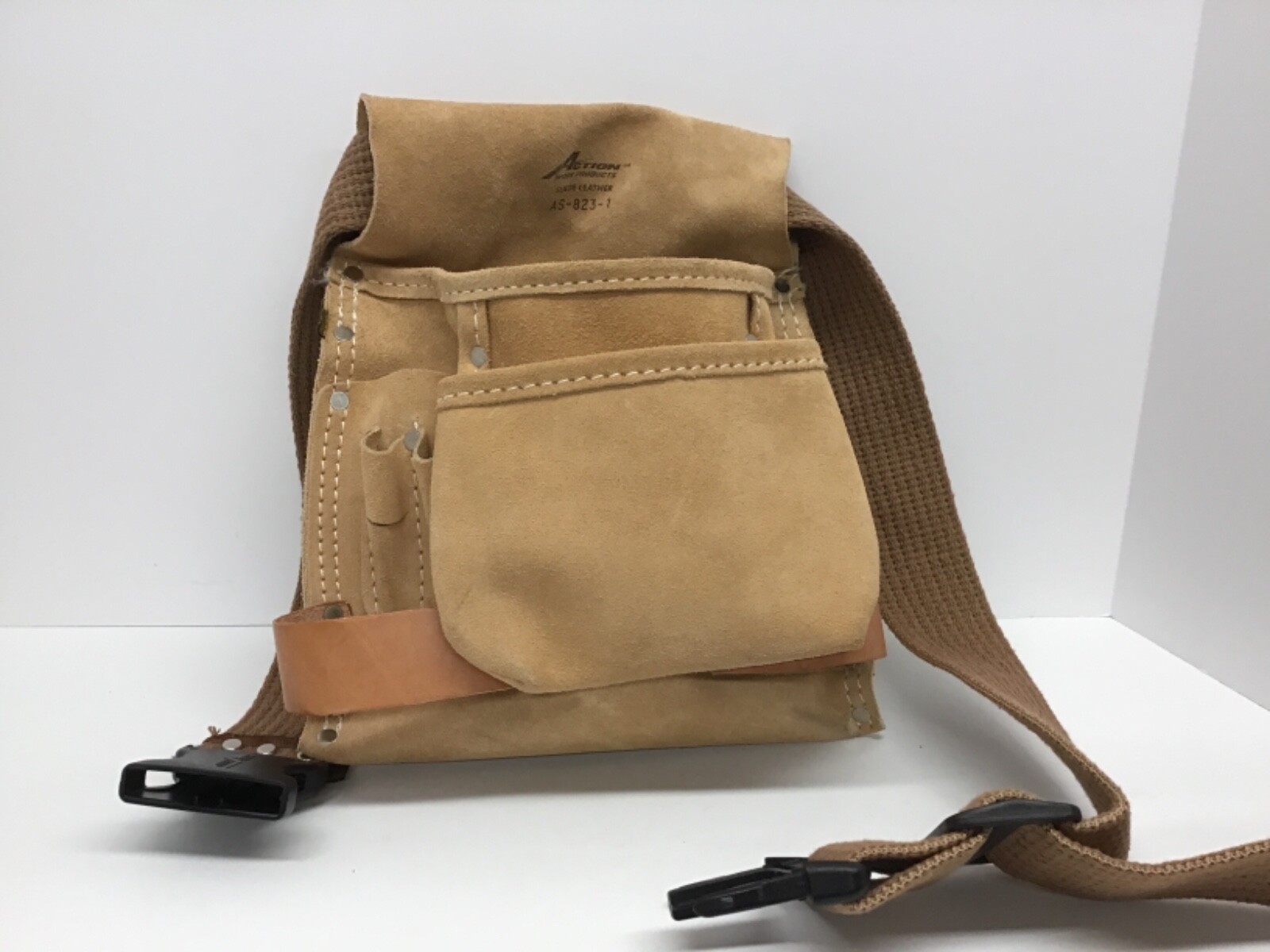 Tool Bag Pouch Action Work Products AS-823-1 Pocket Tool Holder Suede Leather