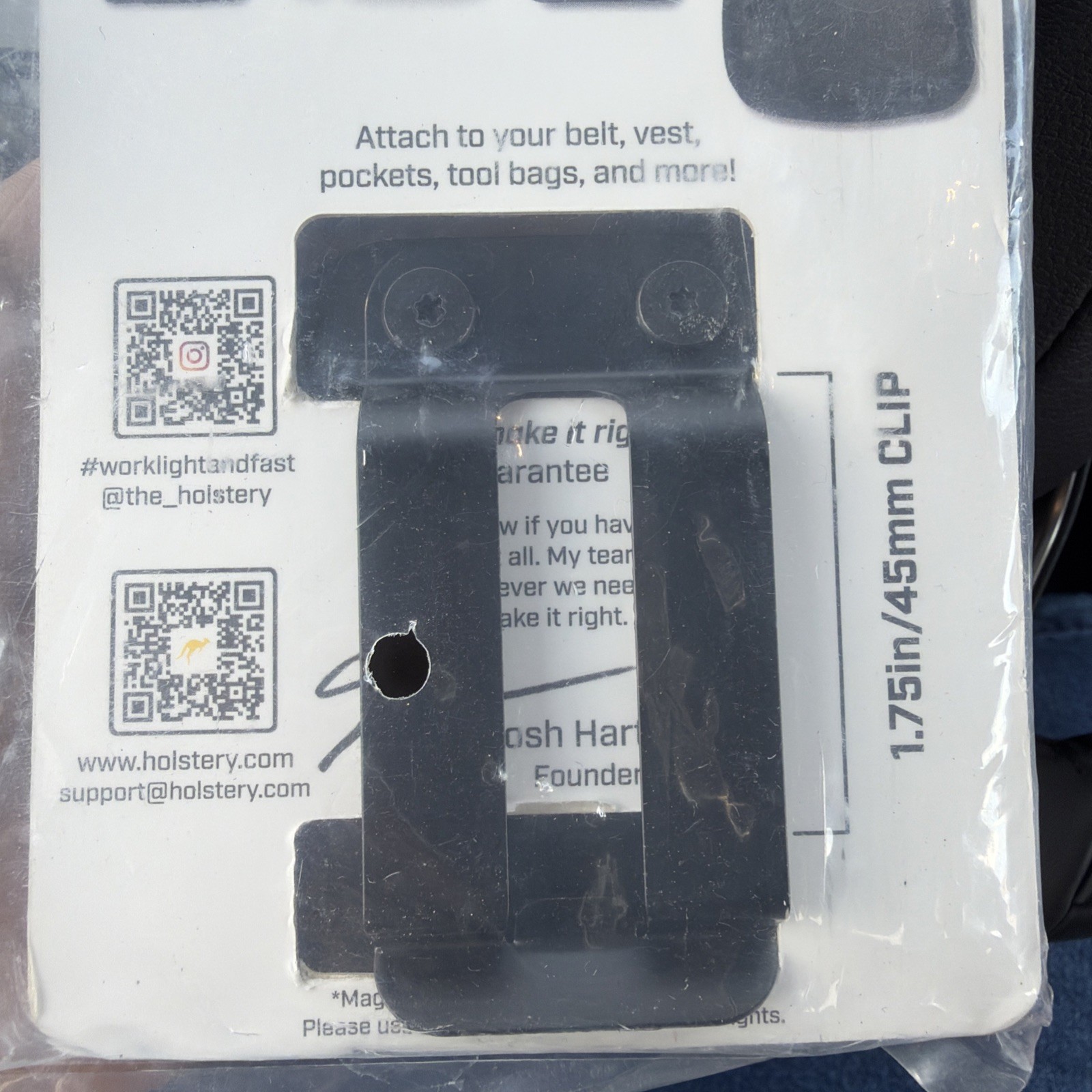 Holstery MagMaster Magnetic Tool & Hardware Holder – Strong Clip-On Belt Magnet