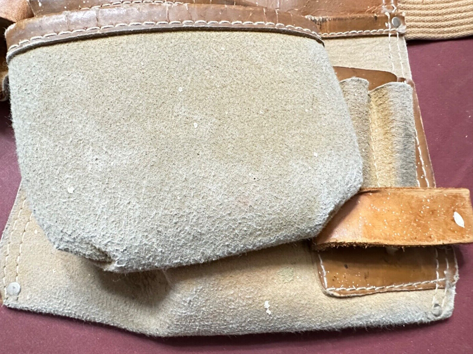 Vintage Sears Craftsman Large Smooth Pockets Adjustable Tool Belt, 11 Pockets