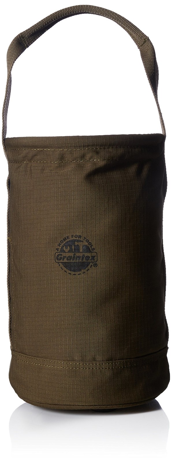 Canvas Utility Bucket 9.5″x14″, Round Tool Bucket, Reinforced Base & Carry Ha…