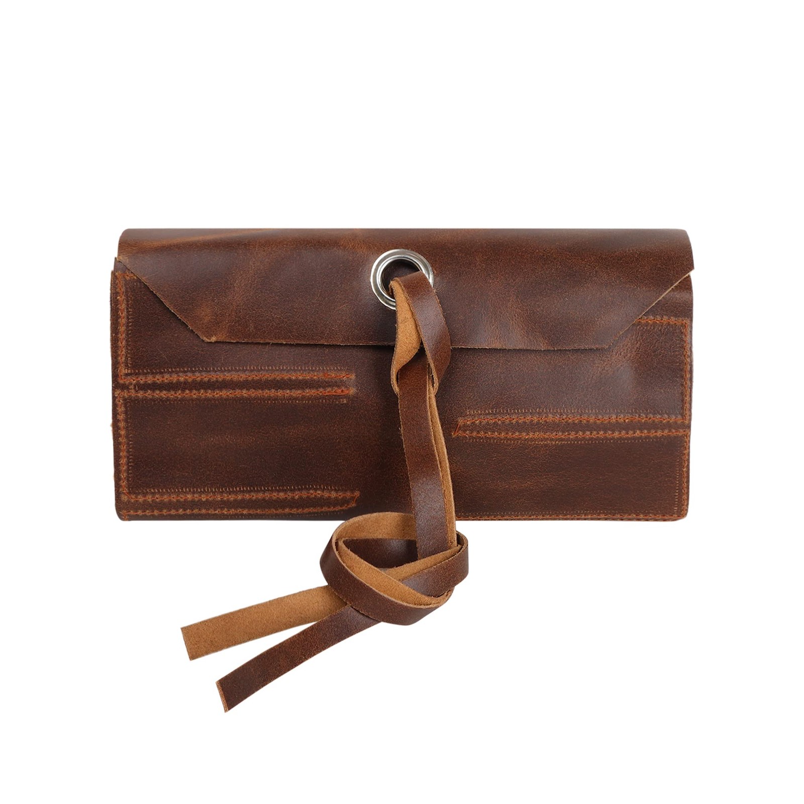 Vintage Leather Tool roll up Pouch, Portable Wrench roll for Barbers,Woodwork…