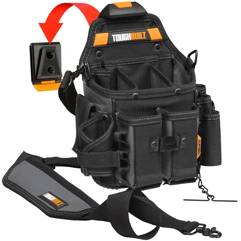 TOUGHBUILT TB-CT-114 Journeyman Electrician Pouch Shoulder Strap Tool Belt Bag