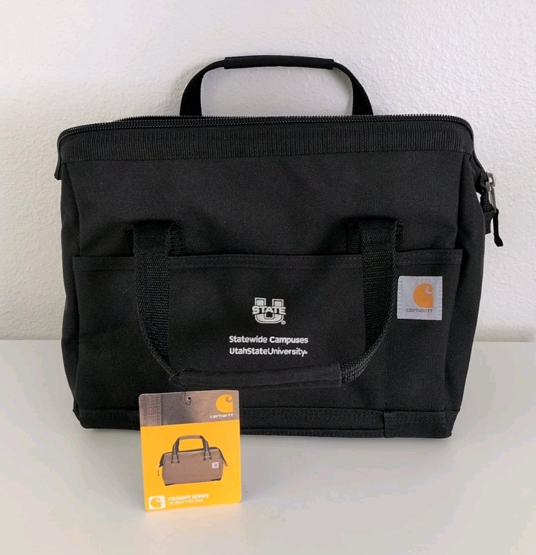 Carhartt Tool Bag Black Foundry Series 14 Inch Heavy Duty Poly with rain Defend