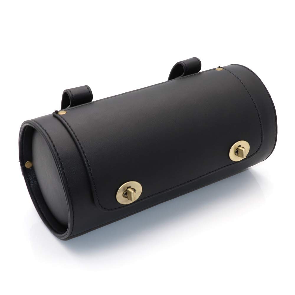 Motorcycle Handlebar Bag Mini Motorbike Fork Tool Bag, Universal Small Leathe…