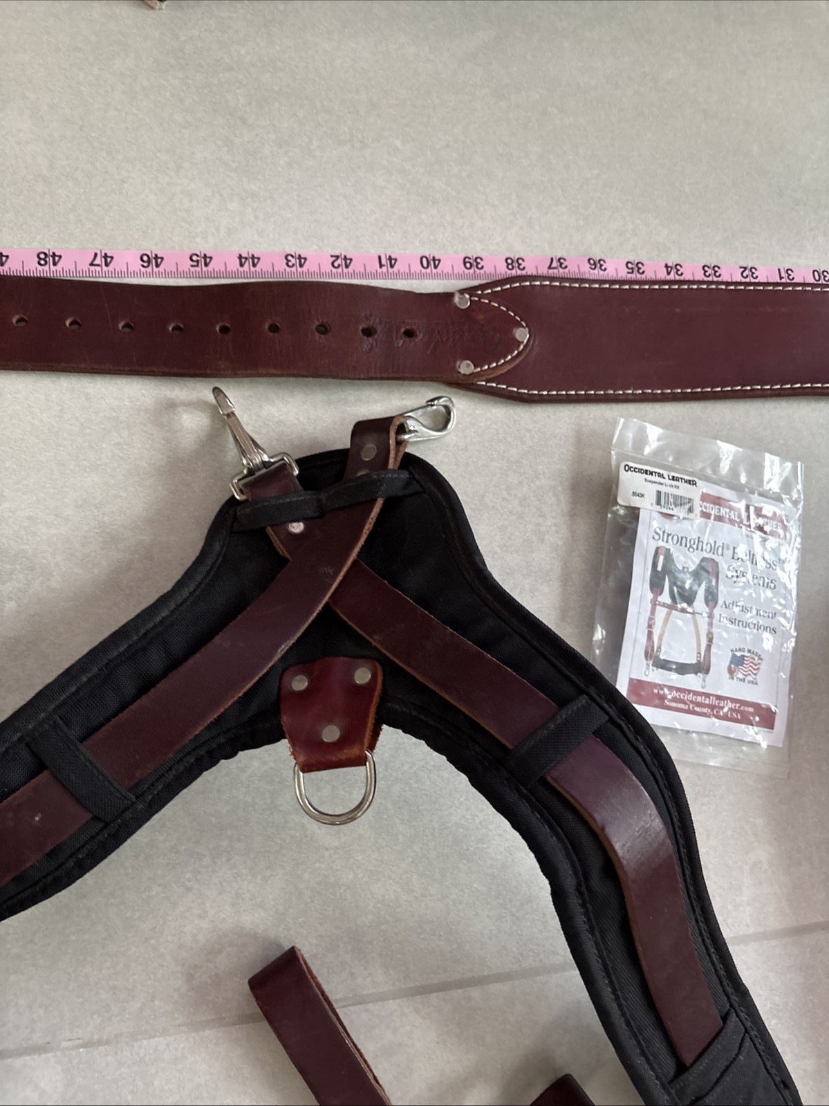 Occidental Leather 8580 FatLip Tool Bag Set and Suspenders – XL