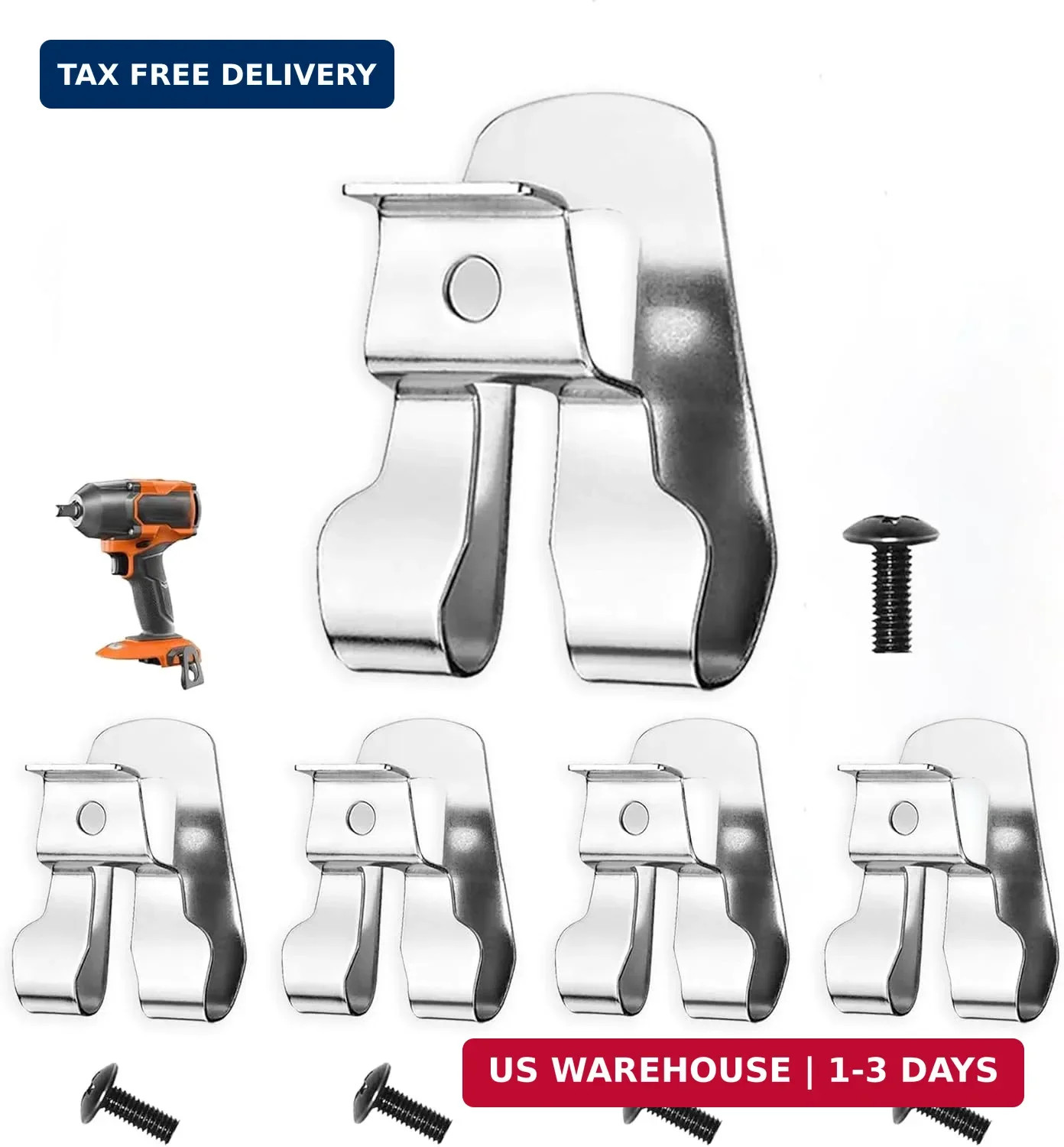 5 Pack 633586002 Belt Clip Hook Compatible with Ryobi and Ridgid 18V Tools 63618