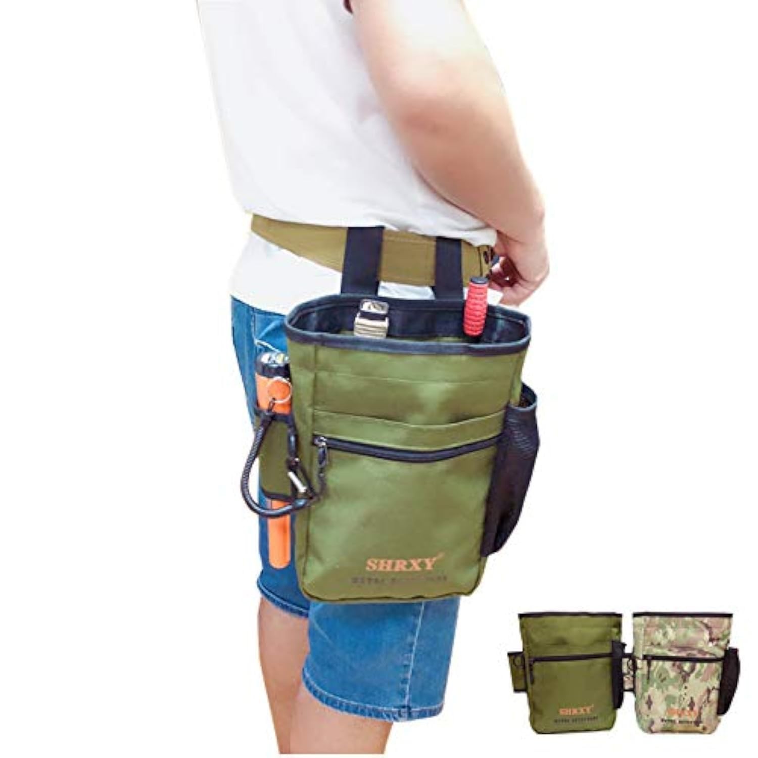 Pointer Metal Detector Find Bag Detecting Digger Tools 12“x 8”x 4, GREEN