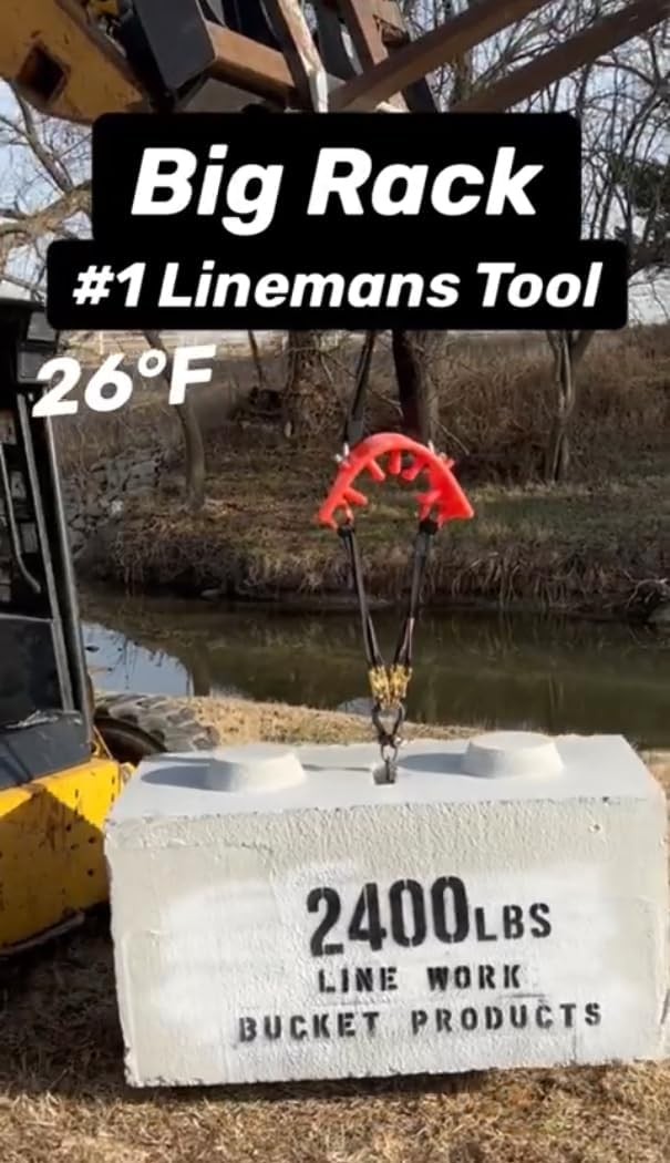 The Big Rack Bucket Truck Tool Organizer and Lineman Tool Board (Bucket Hooks…