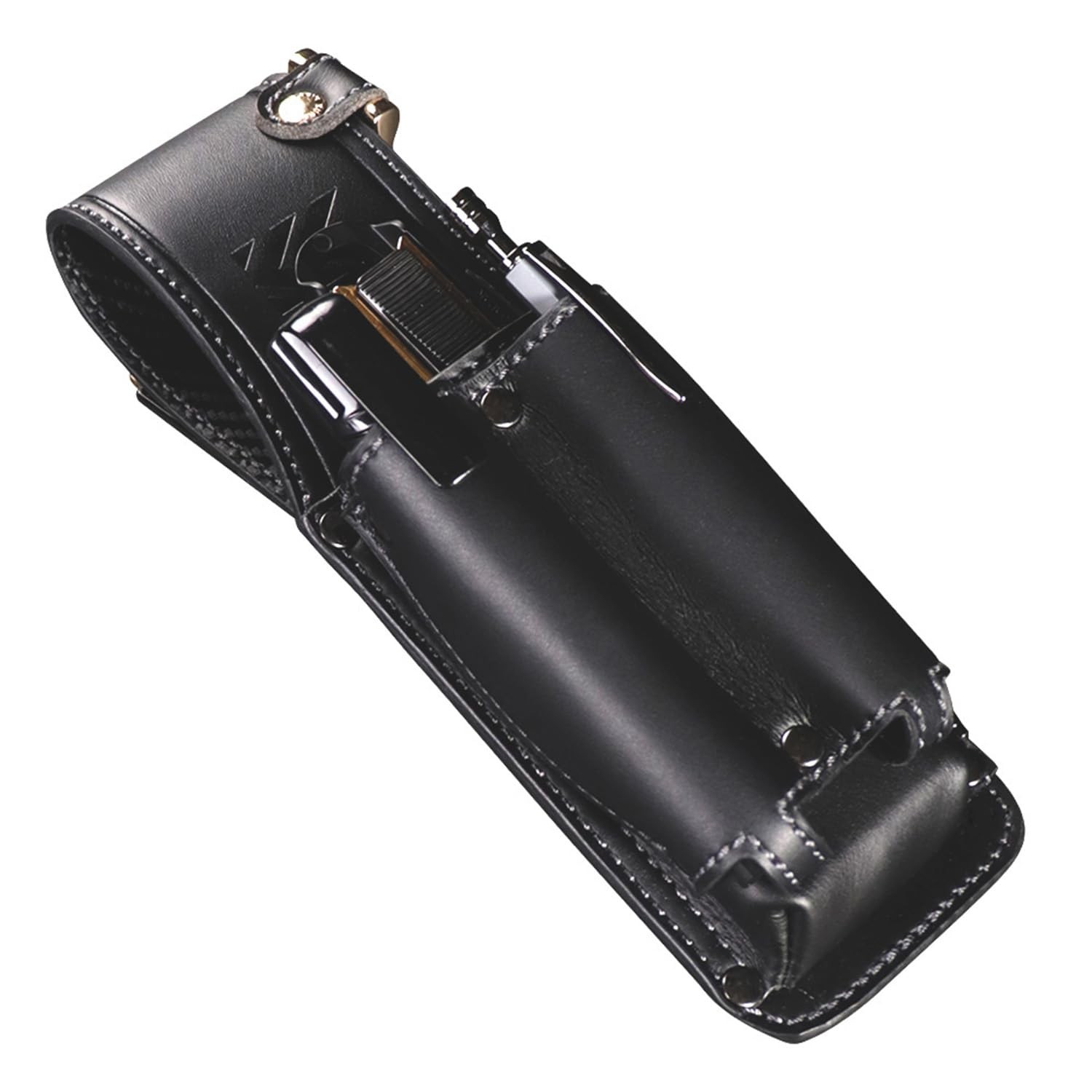 Fujiya AH-13BG Cutter & Marker 2-Tier Holder Black Gold Light PU Leather Series