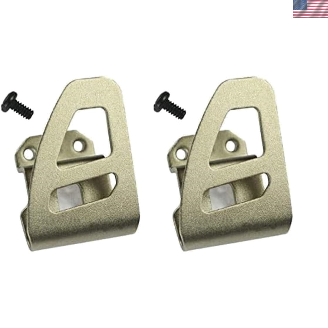 Upgrade Your Tools: 2PCS Metal Belt Clip Hooks with Free Screw for Easy Access