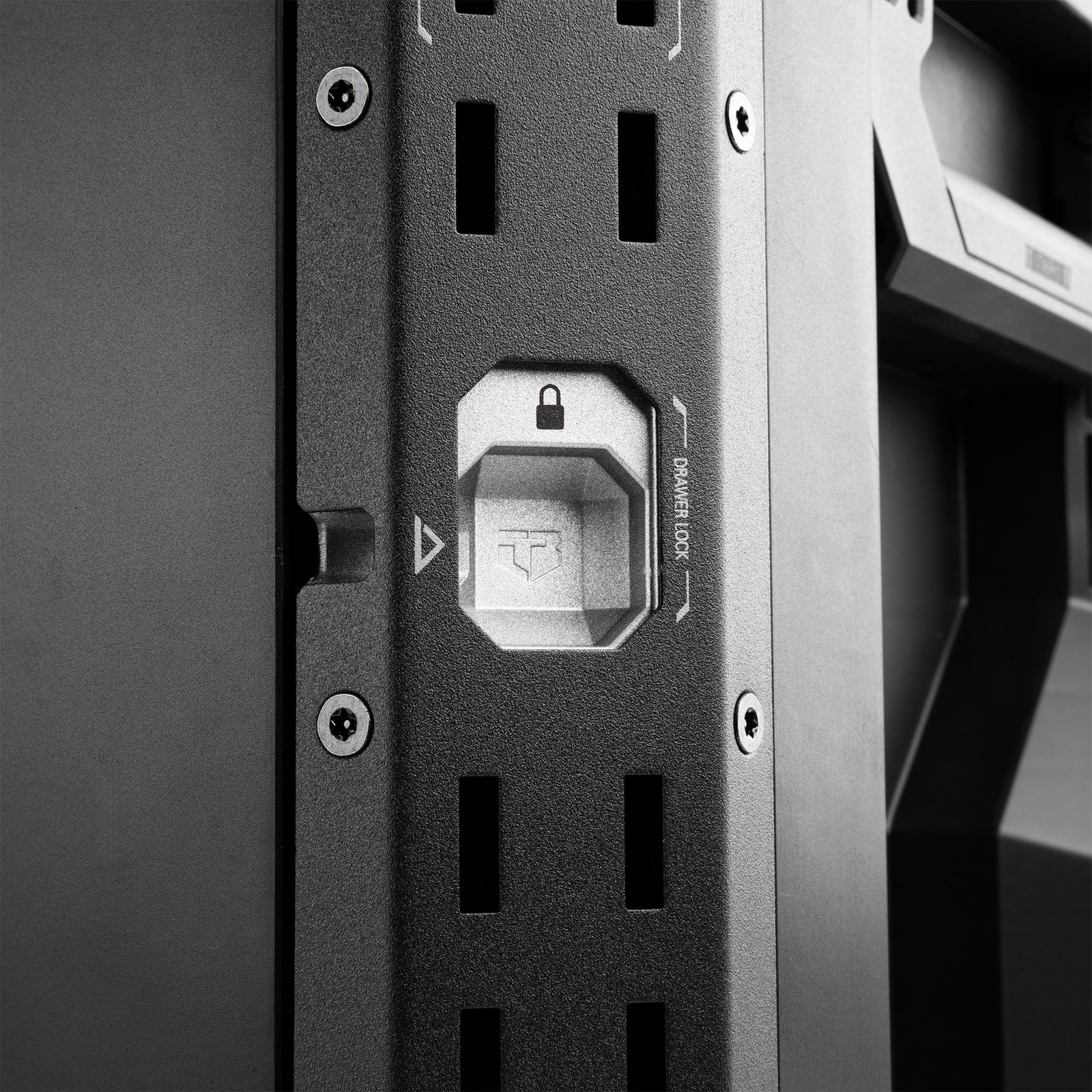 ToughBuilt StackTech 2-Drawer Locking Box, Plastic Storage Tool & Gear Organizer