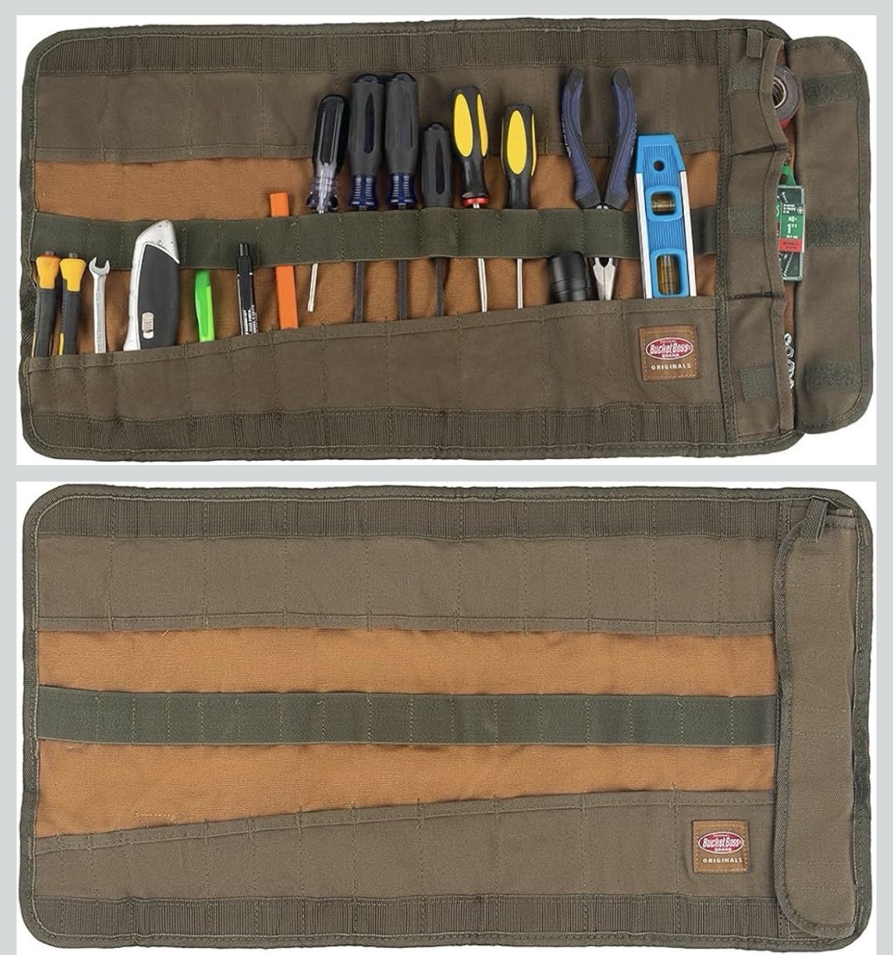 Bucket Boss – Tool Roll, Bags – Original Series (70004) One Size, Brown